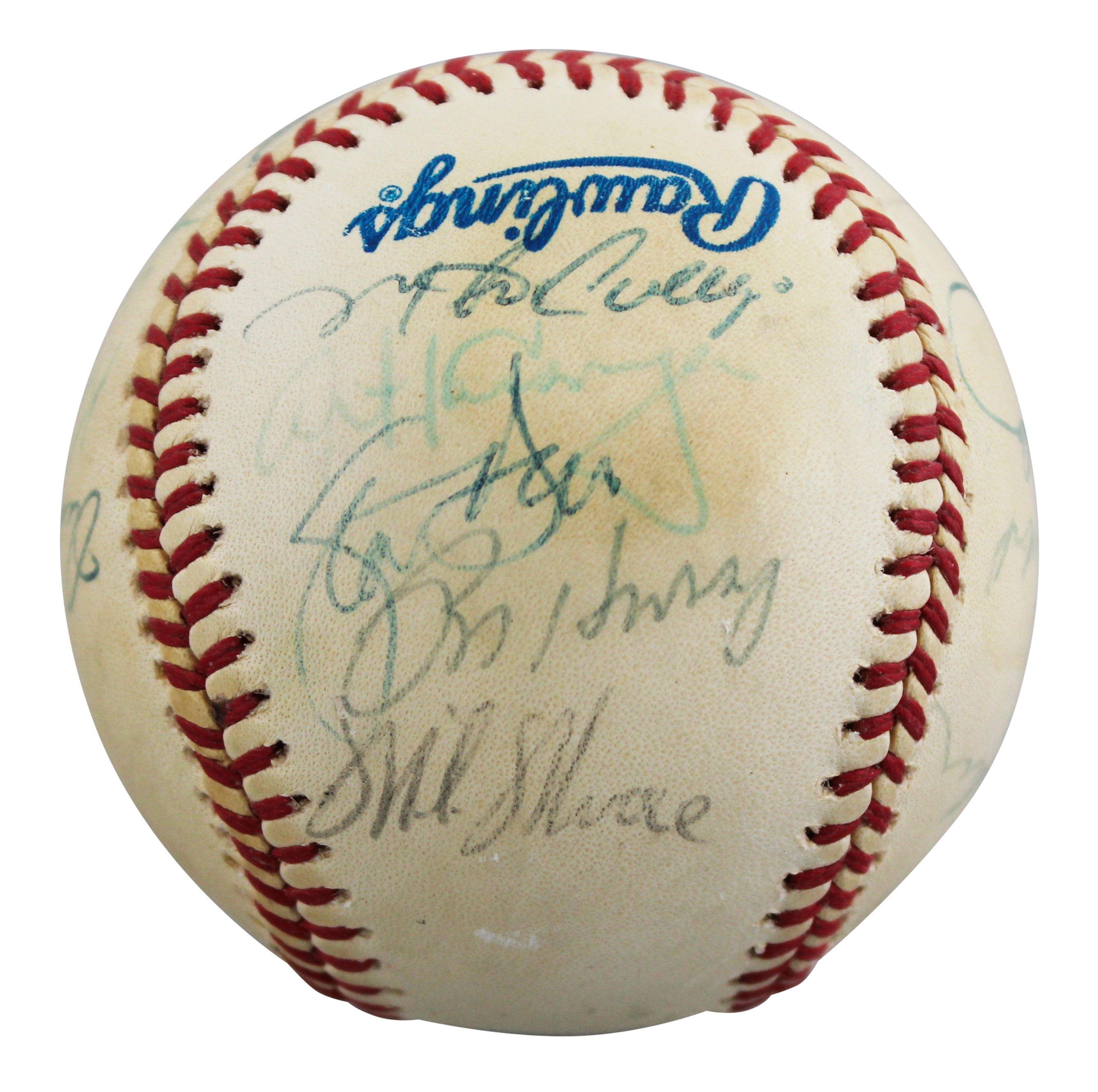1989 Athletics (26) LaRussa, Parker, Eckersley +23 Signed Baseball BAS #AE64196