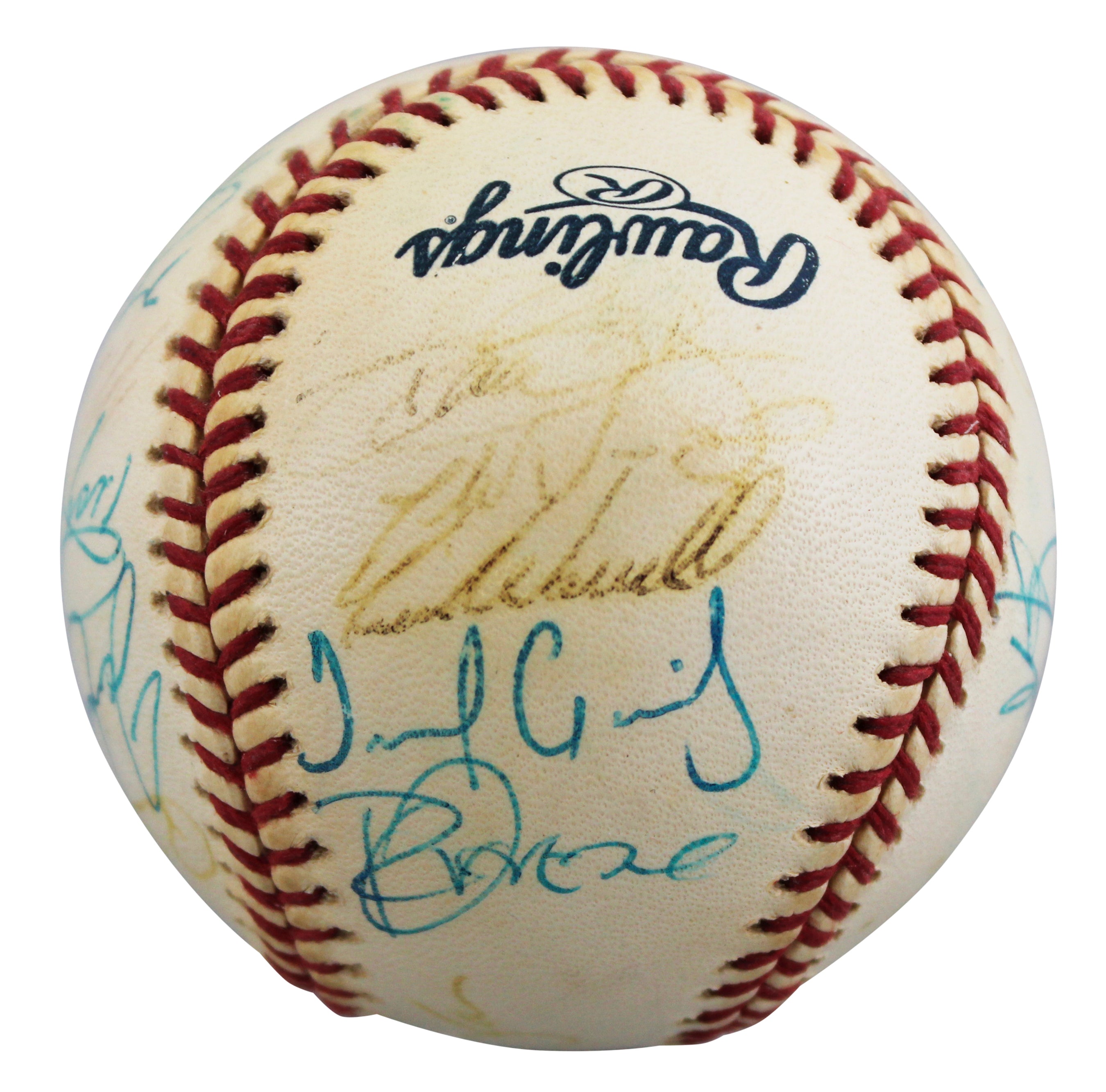 2000 Cubs (26) Girardi, Farnsworth, Aguilera +23 Signed Baseball BAS #AE64197