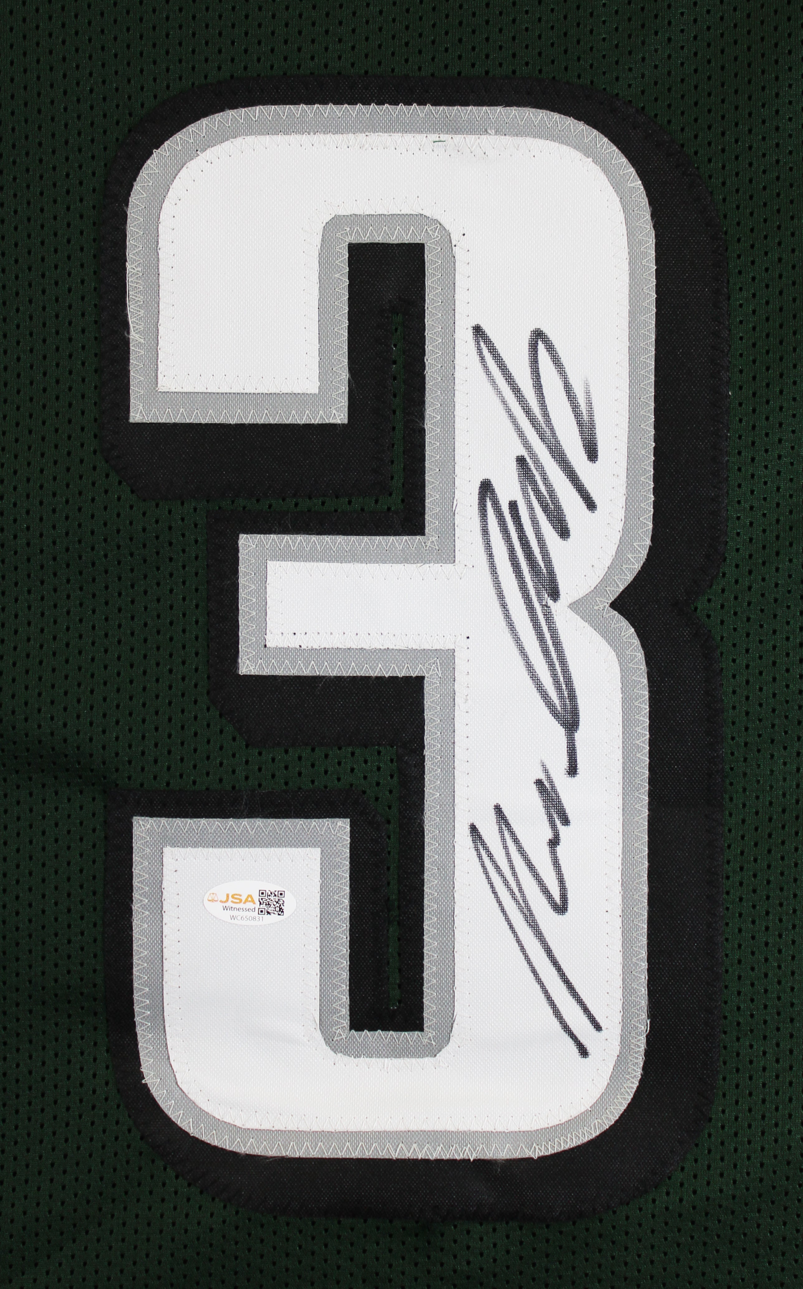 Nolan Smith Authentic Signed Green Pro Style Jersey Autographed JSA Witness