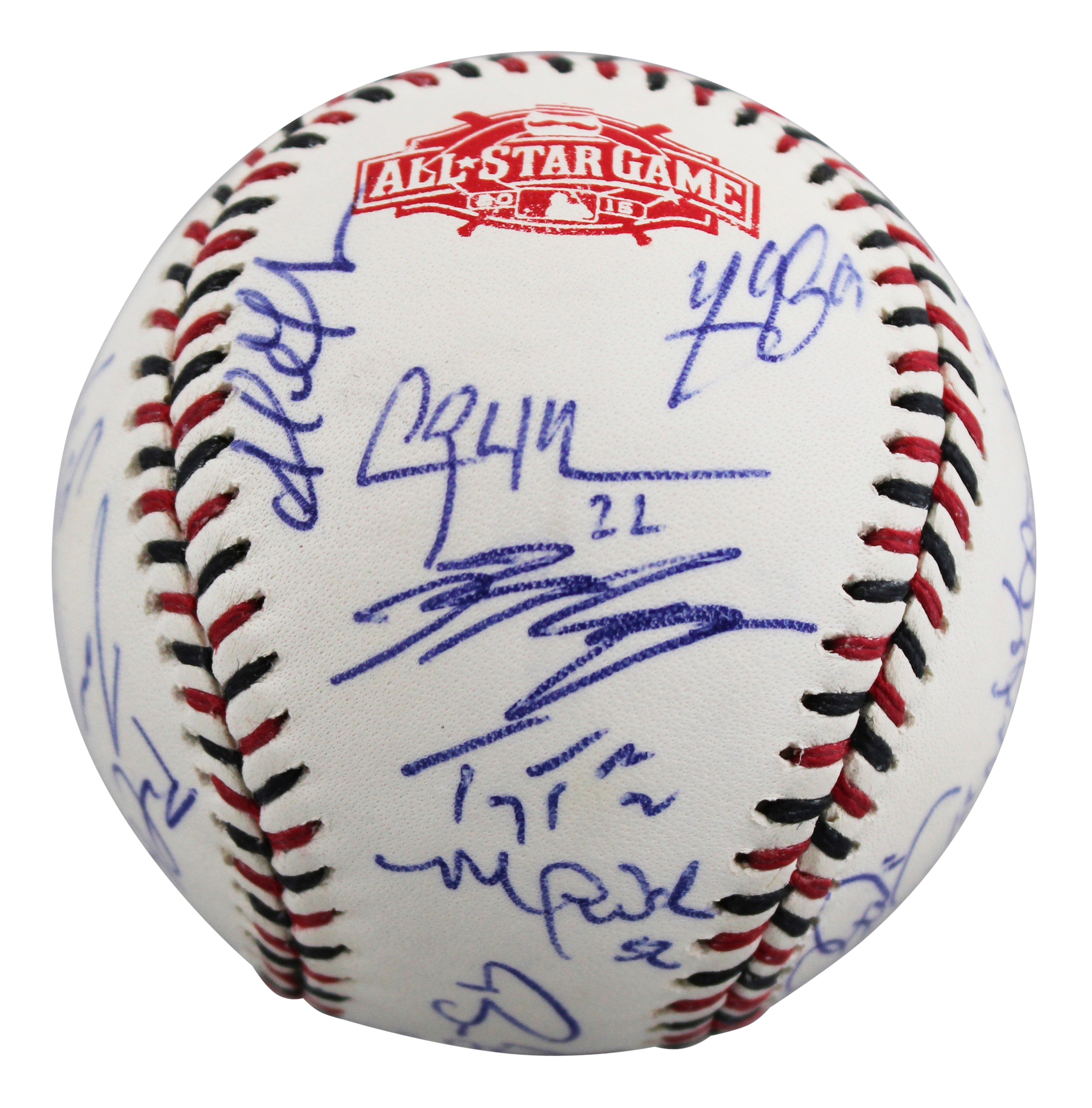 2015 NL ASG (27) Bryant, deGrom, Kershaw, Scherzer Signed Baseball BAS #AE64202