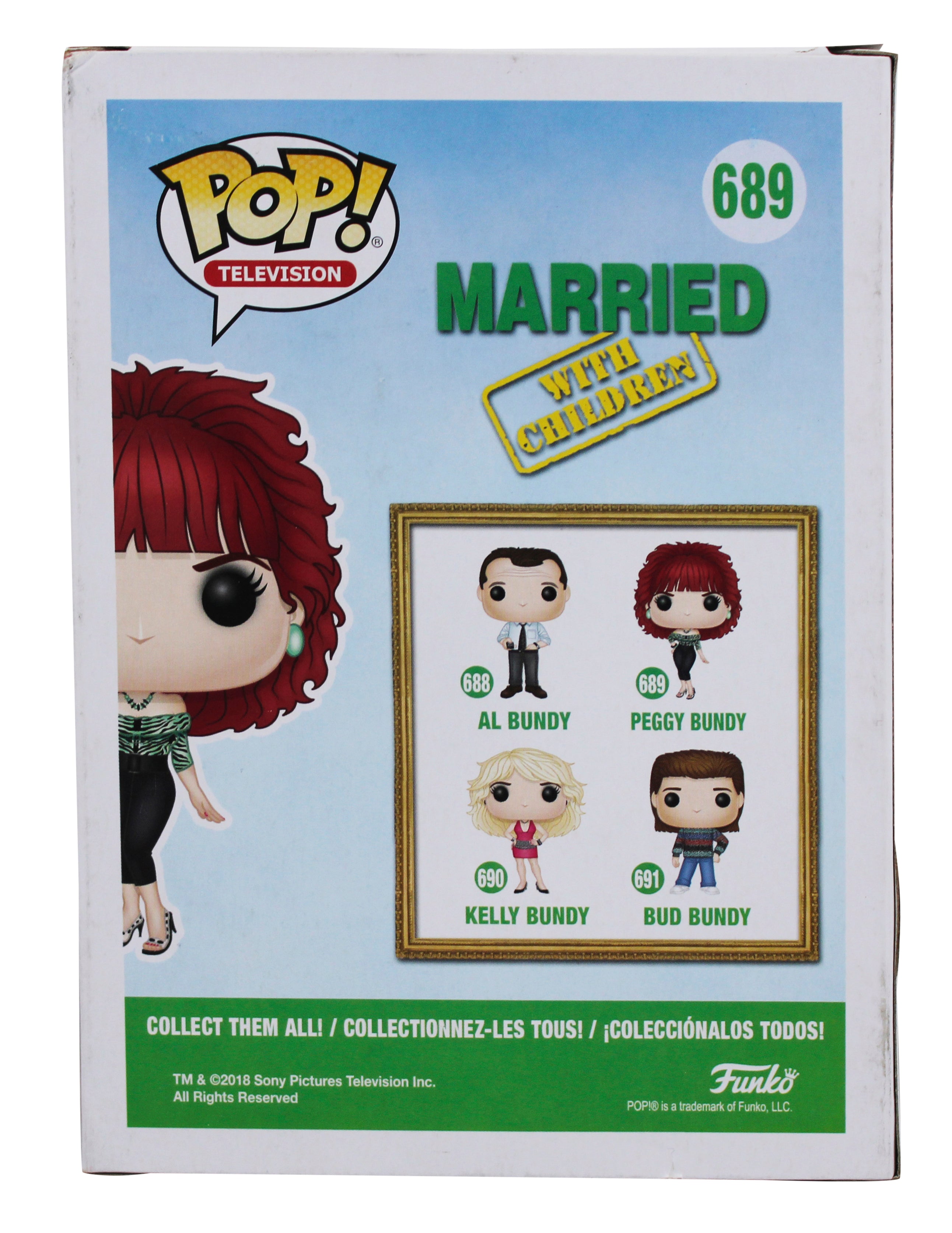 Katey Sagal Married W/ Children "Peg" Signed Peggy #689 Funko Pop Figure BAS Wit
