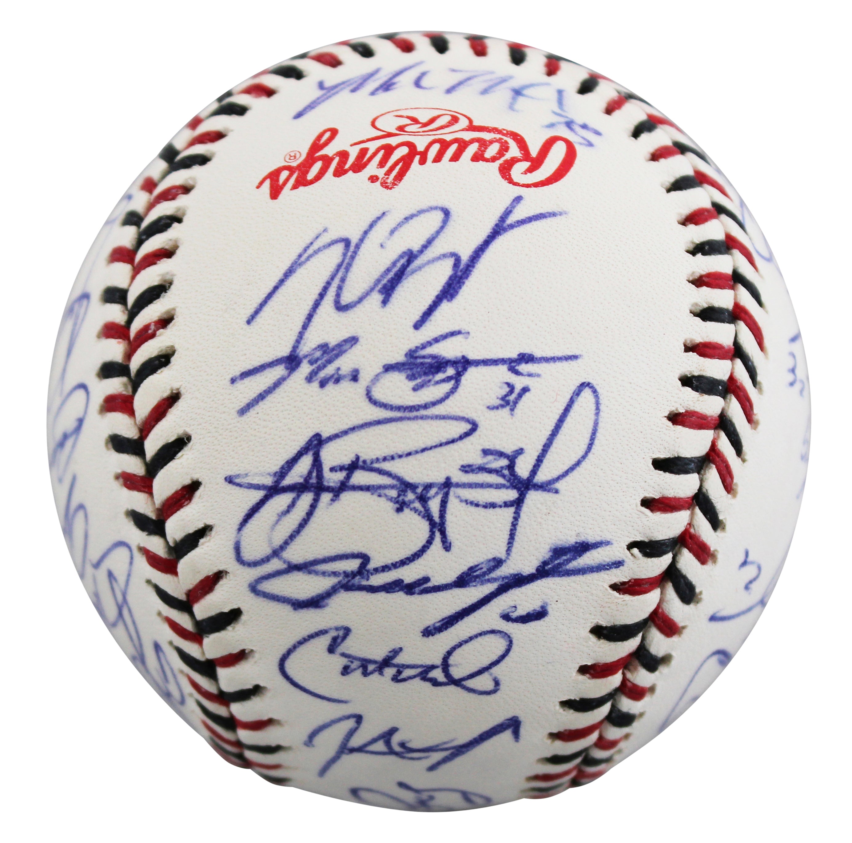 2015 NL ASG (27) Bryant, deGrom, Kershaw, Scherzer Signed Baseball BAS #AE64202