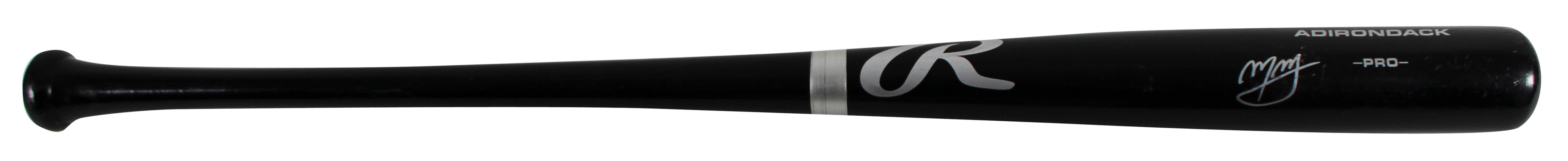Padres Manny Machado Signed Black Rawlings Adirondack Baseball Bat BAS #BX68758