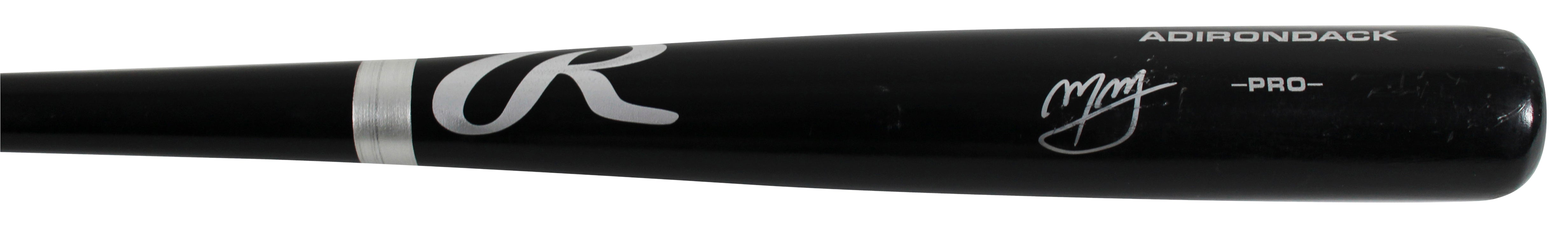 Padres Manny Machado Signed Black Rawlings Adirondack Baseball Bat BAS #BX68758