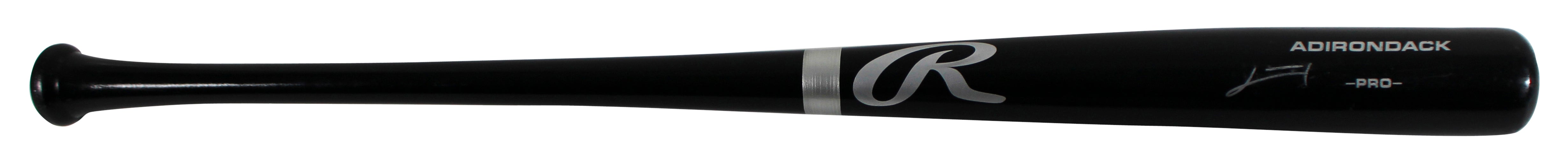 Rays Junior Caminero Signed Black Rawlings Adirondack Baseball Bat BAS #BX68770
