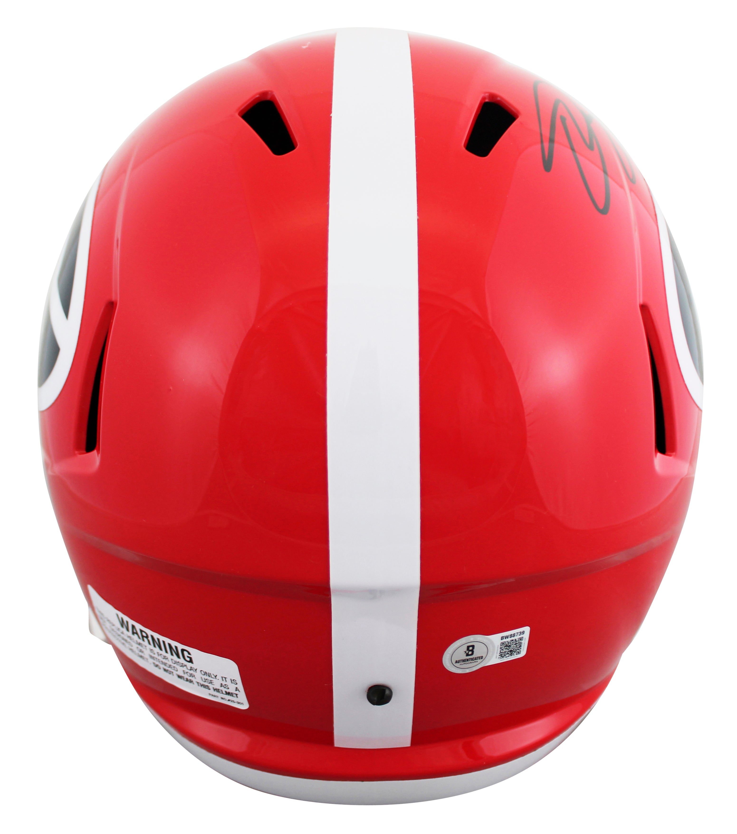 Georgia Quay Walker Authentic Signed Full Size Speed Rep Helmet BAS #BW88739
