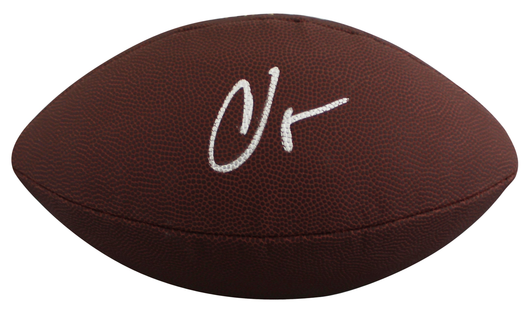 Bengals Chad Johnson Authentic Signed Wilson Super Grip Football BAS #BW88734