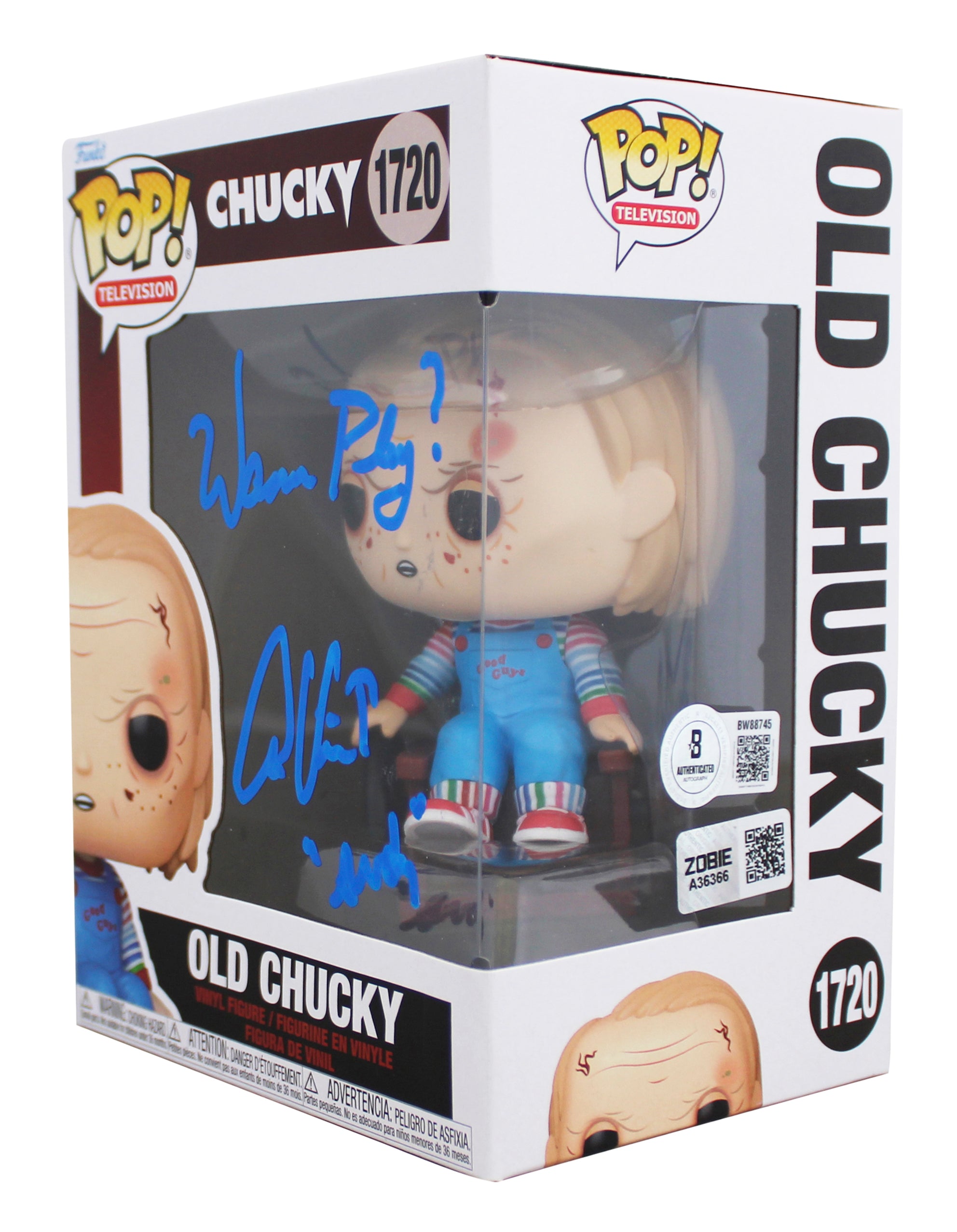 Alex Vincent Child's Play "Wanna Play?" Signed #1720 Funko Pop BAS #BW88745