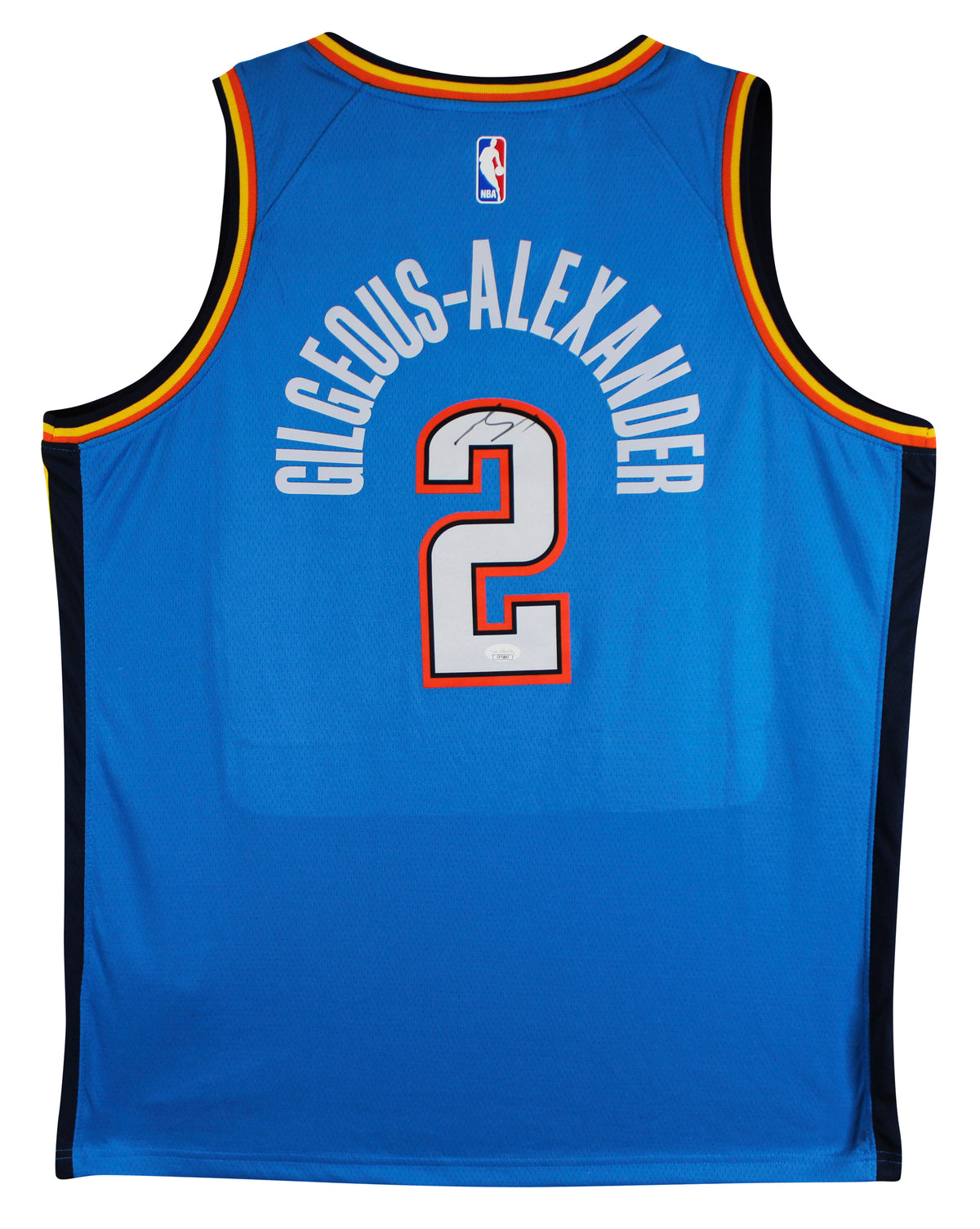 Thunder Shai Gilgeous-Alexander Signed Blue Nike Icon Ed. Jersey JSA #CF72885