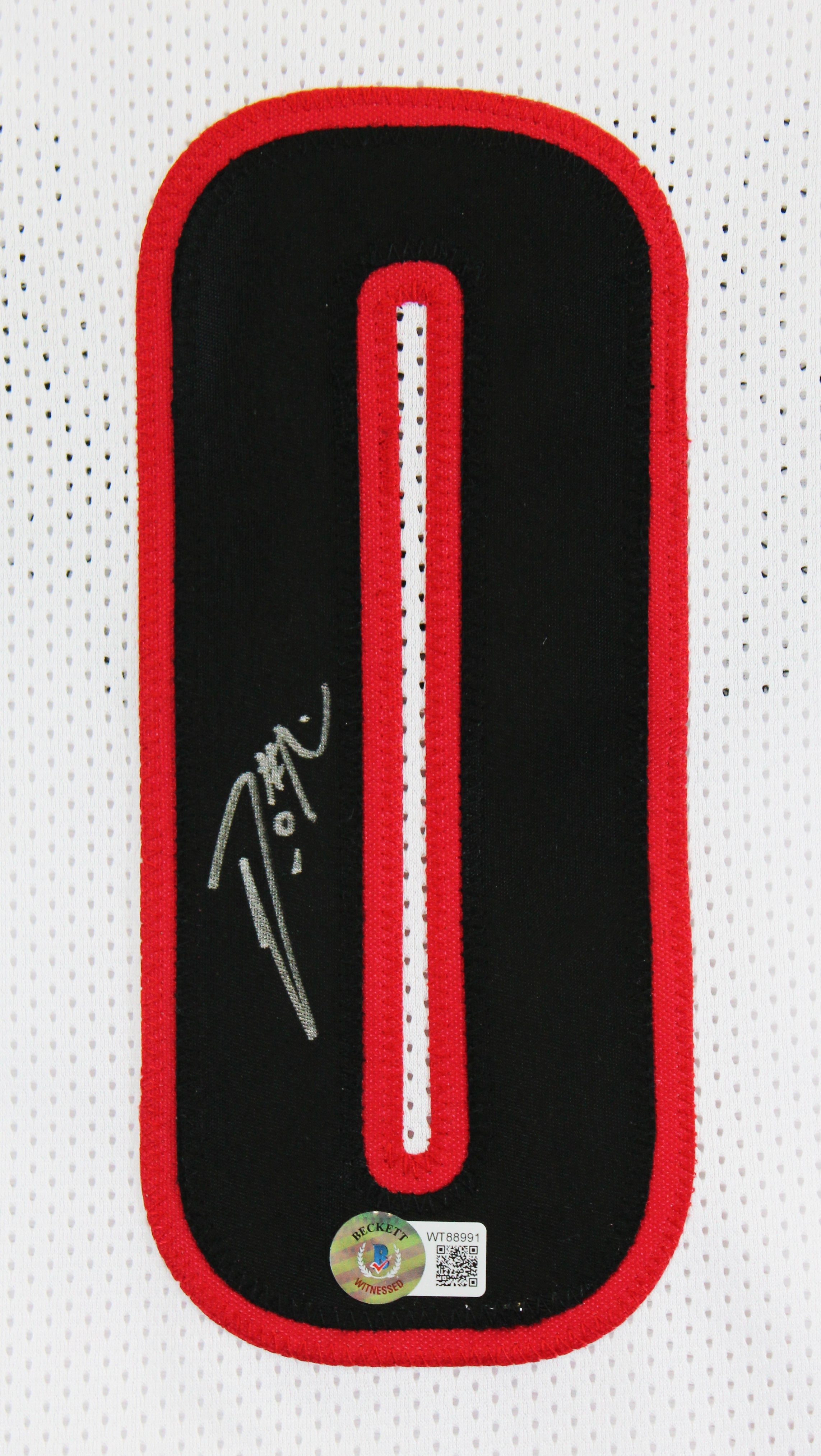 Damian Lillard Authentic Signed White Pro Style Jersey BAS Witnessed #WT88991
