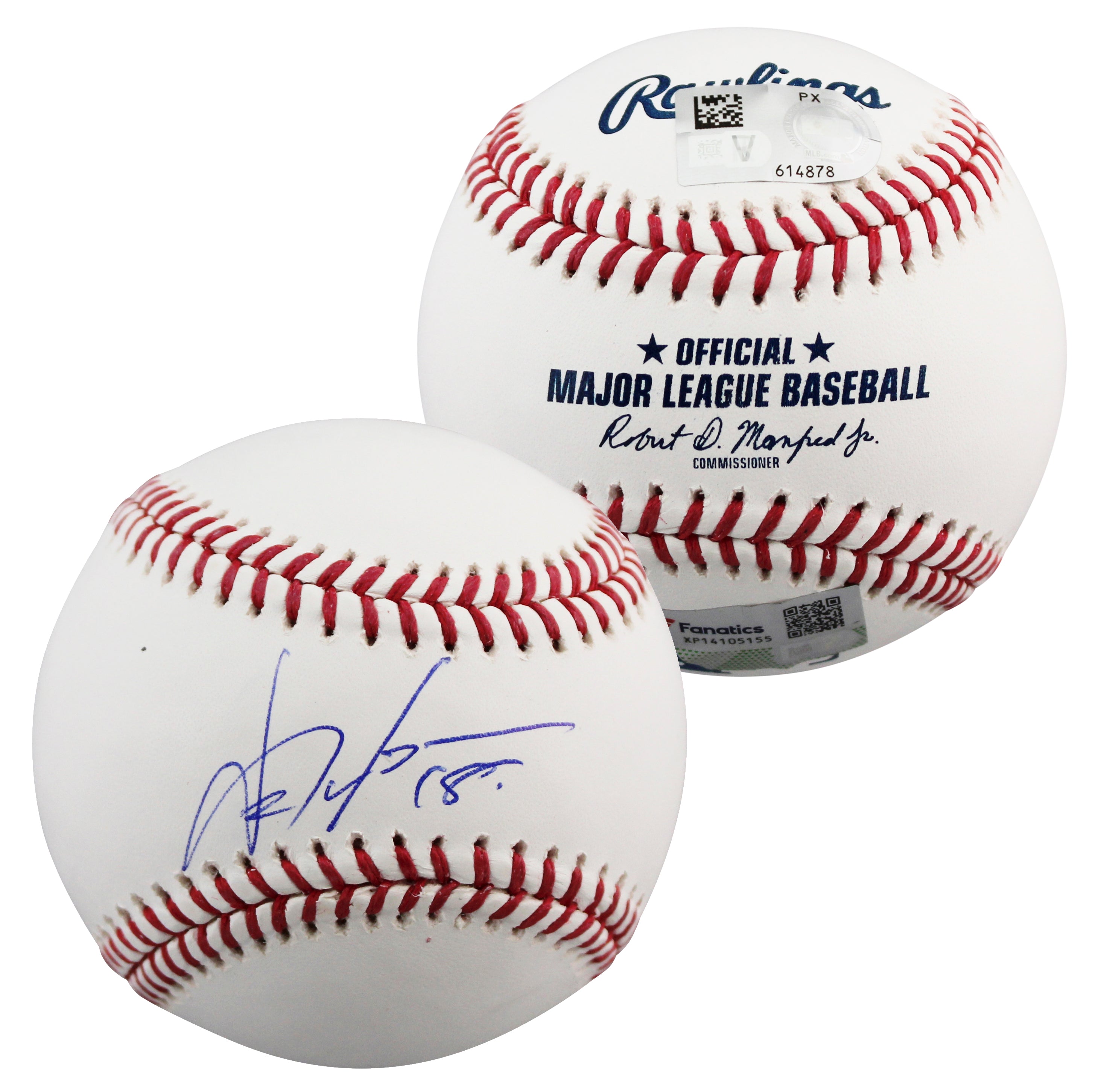 Dodgers Yoshinobu Yamamoto Signed Manfred Oml Baseball w/ Case MLB & Fanatics
