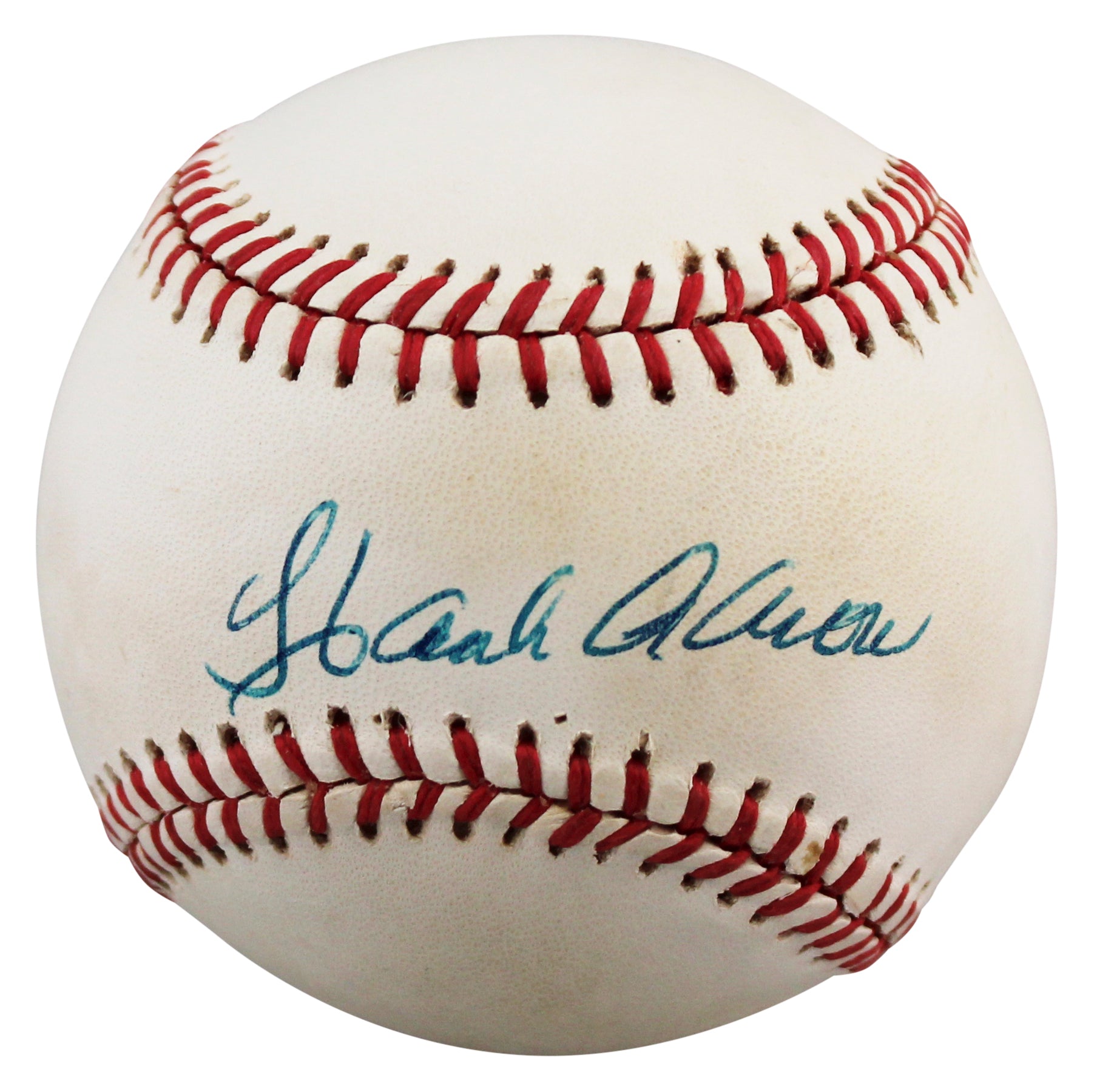 Braves Hank Aaron Authentic Signed Bartlett Giamatti Onl Baseball JSA #YY76698