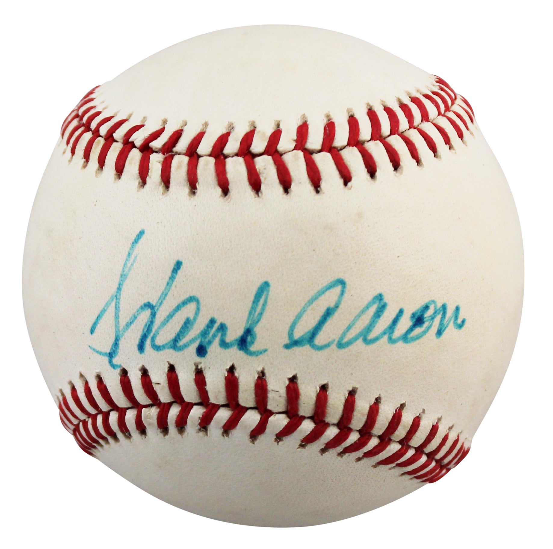 Braves Hank Aaron Authentic Signed Charles Feeney Onl Baseball JSA #YY61141