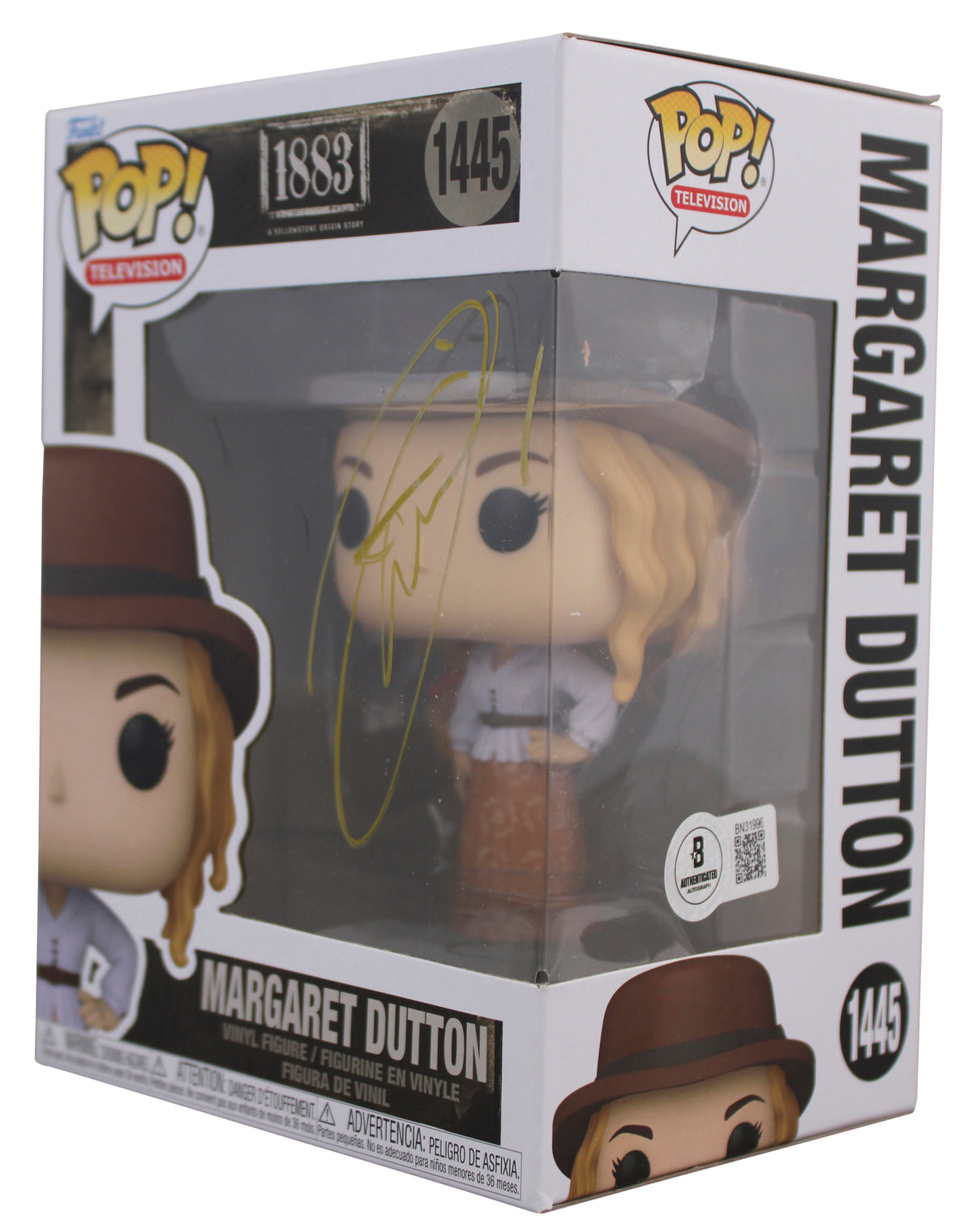 Faith Hill 1883 Signed Margaret Dutton #1445 Funko Pop Vinyl Figure BAS