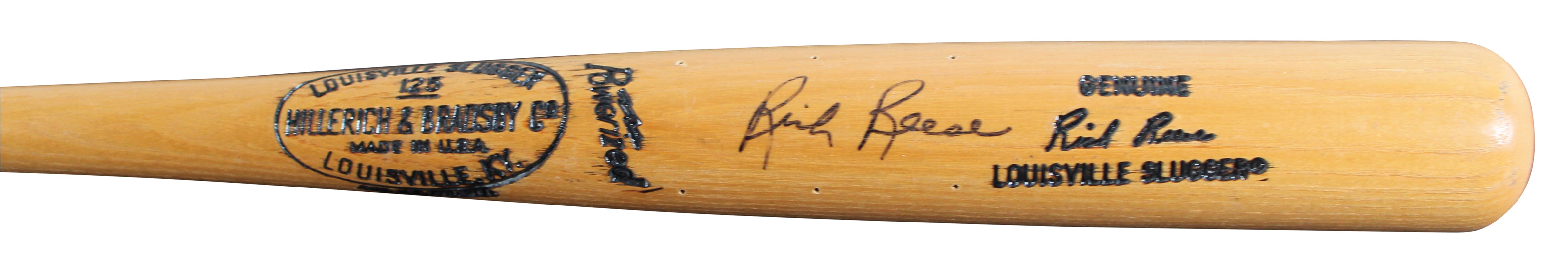 Twins Rich Reese Signed H&B Louisville Slugger Player Model Bat BAS #BU55134