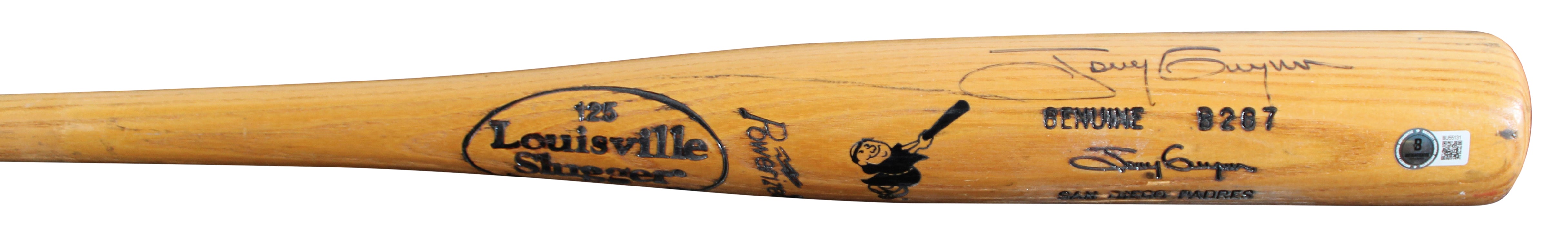 Padres Tony Gwynn Signed Game Used Louisville Slugger Player Model Bat BAS