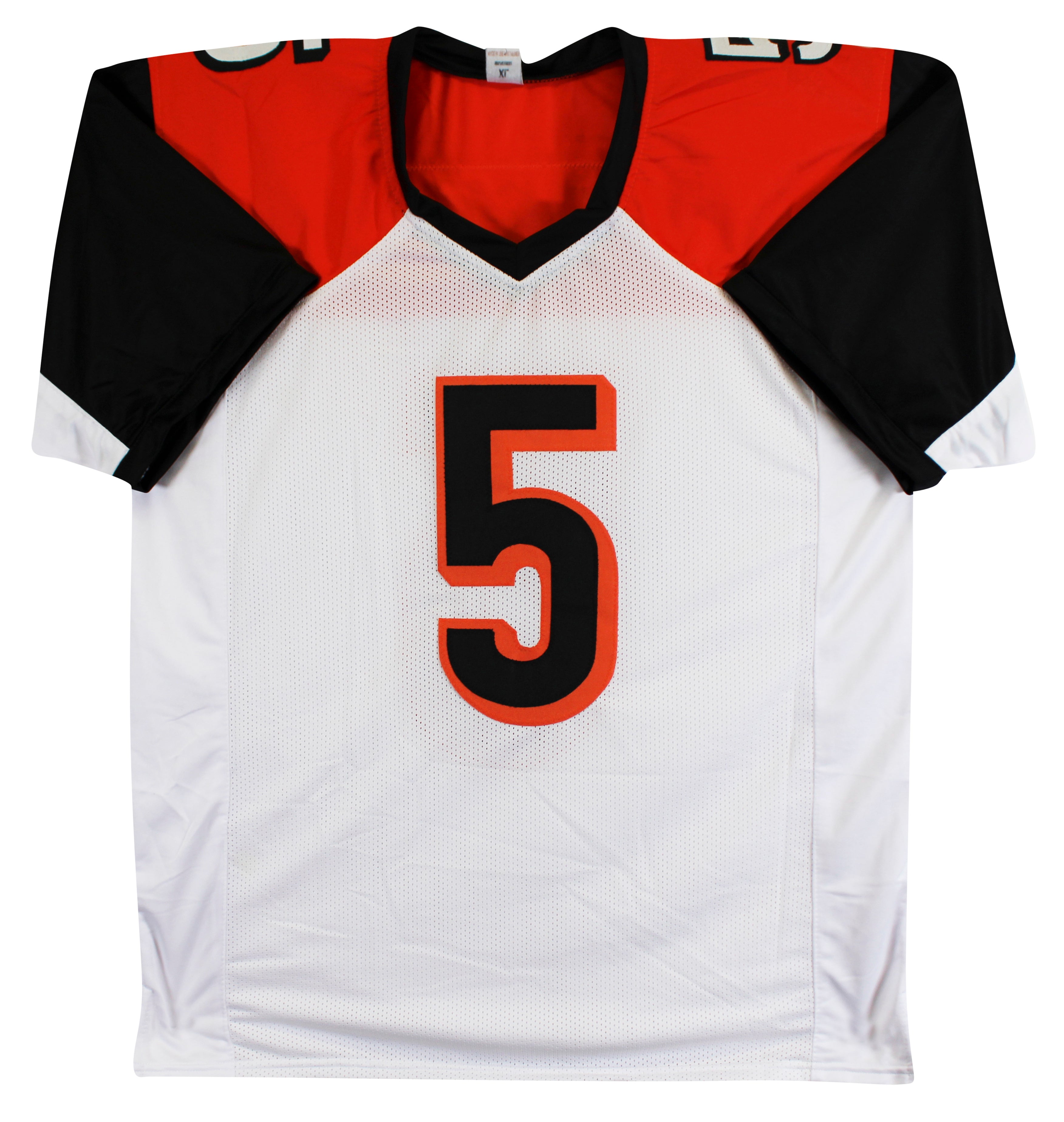 Tee Higgins Authentic Signed White Pro Style Jersey Autographed BAS 2