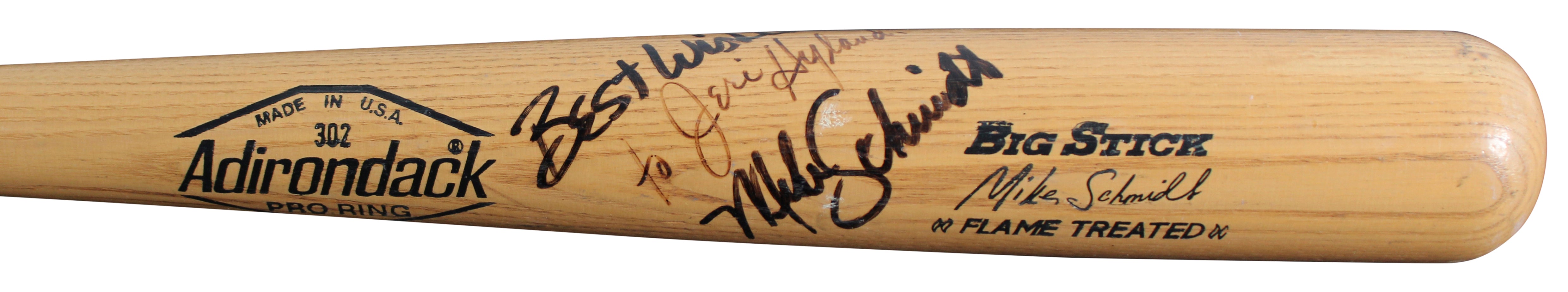 Phillies Mike Schmidt Signed Rawlings Big Stick Player Model Bat BAS #BU55129