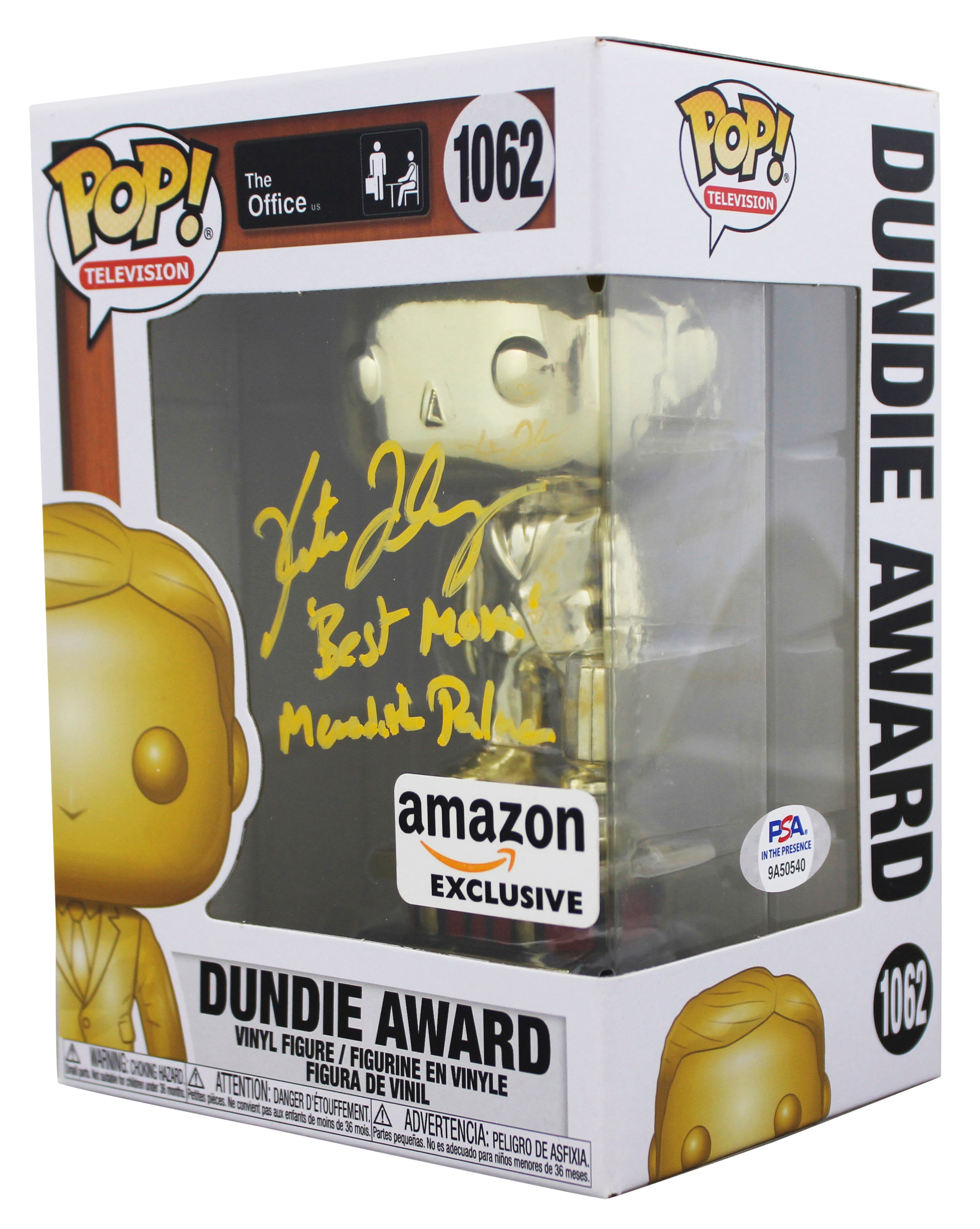 Kate Flannery "2x Insc" Signed Dundie Award #1062 Funko Pop Figure PSA/DNA Itp 2