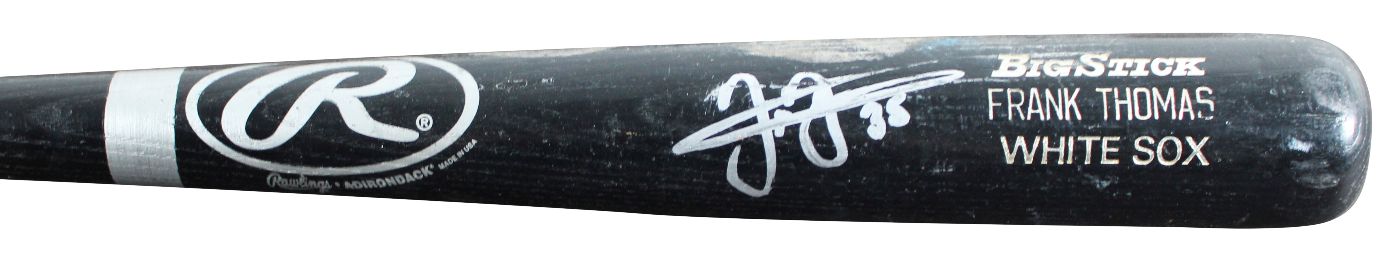 White Sox Frank Thomas Signed Game Used Rawlings Big Stick Player Model Bat BAS