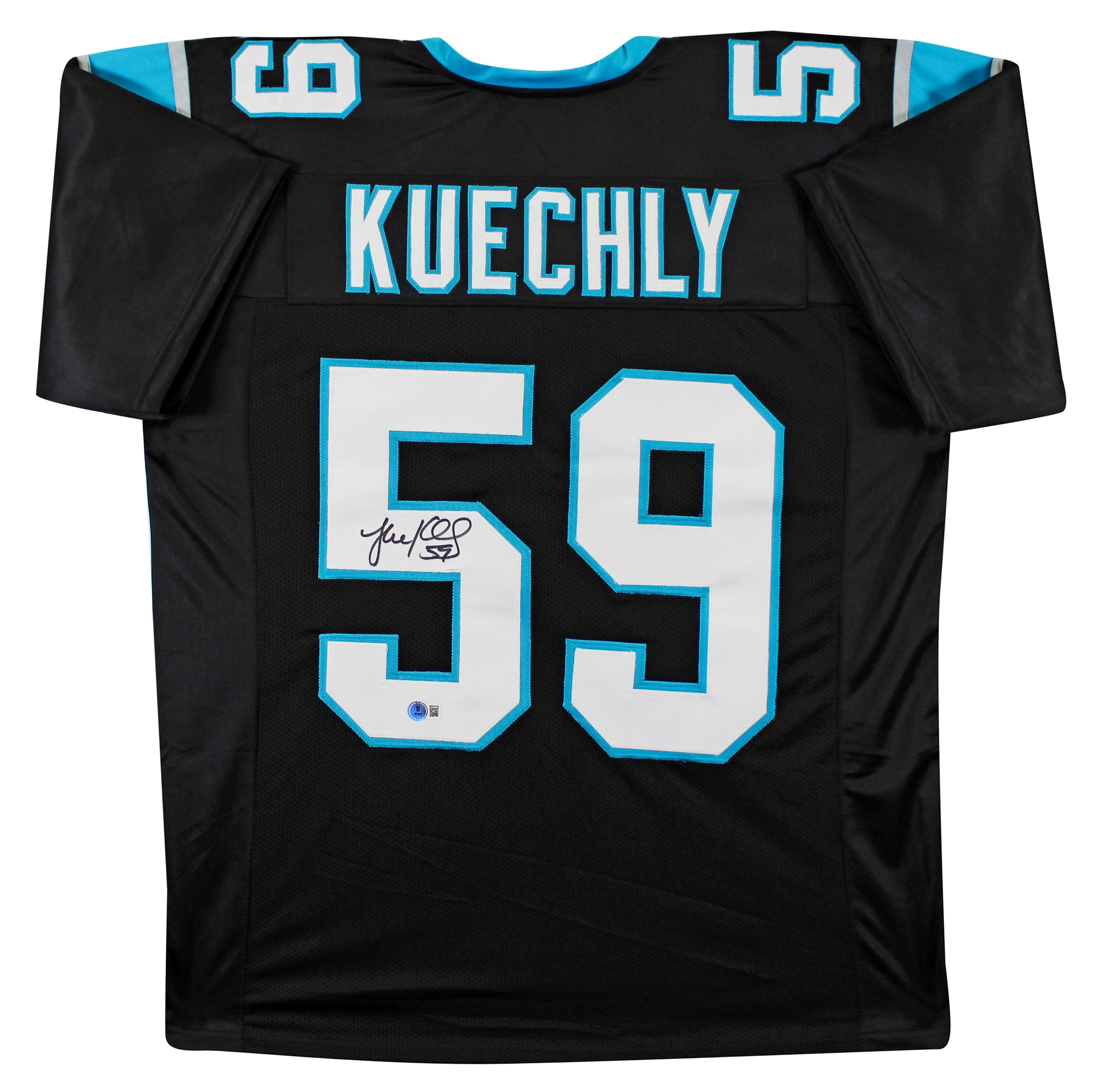 Luke Kuechly Authentic Signed Black Pro Style Jersey Autographed BAS Witnessed