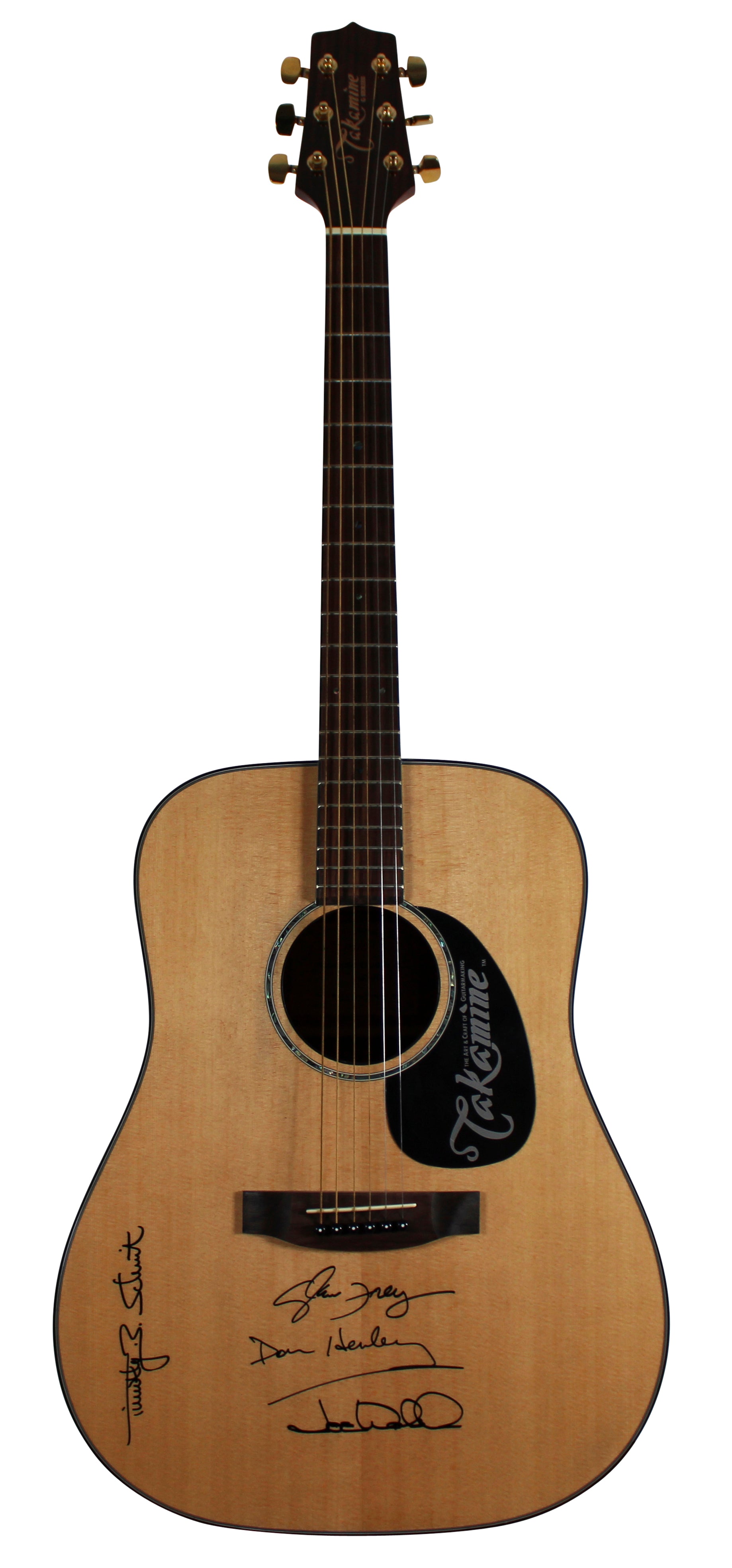 The Eagles (4) Henley, Frey, Walsh & Schmit Signed Takamine Acoustic Guitar JSA
