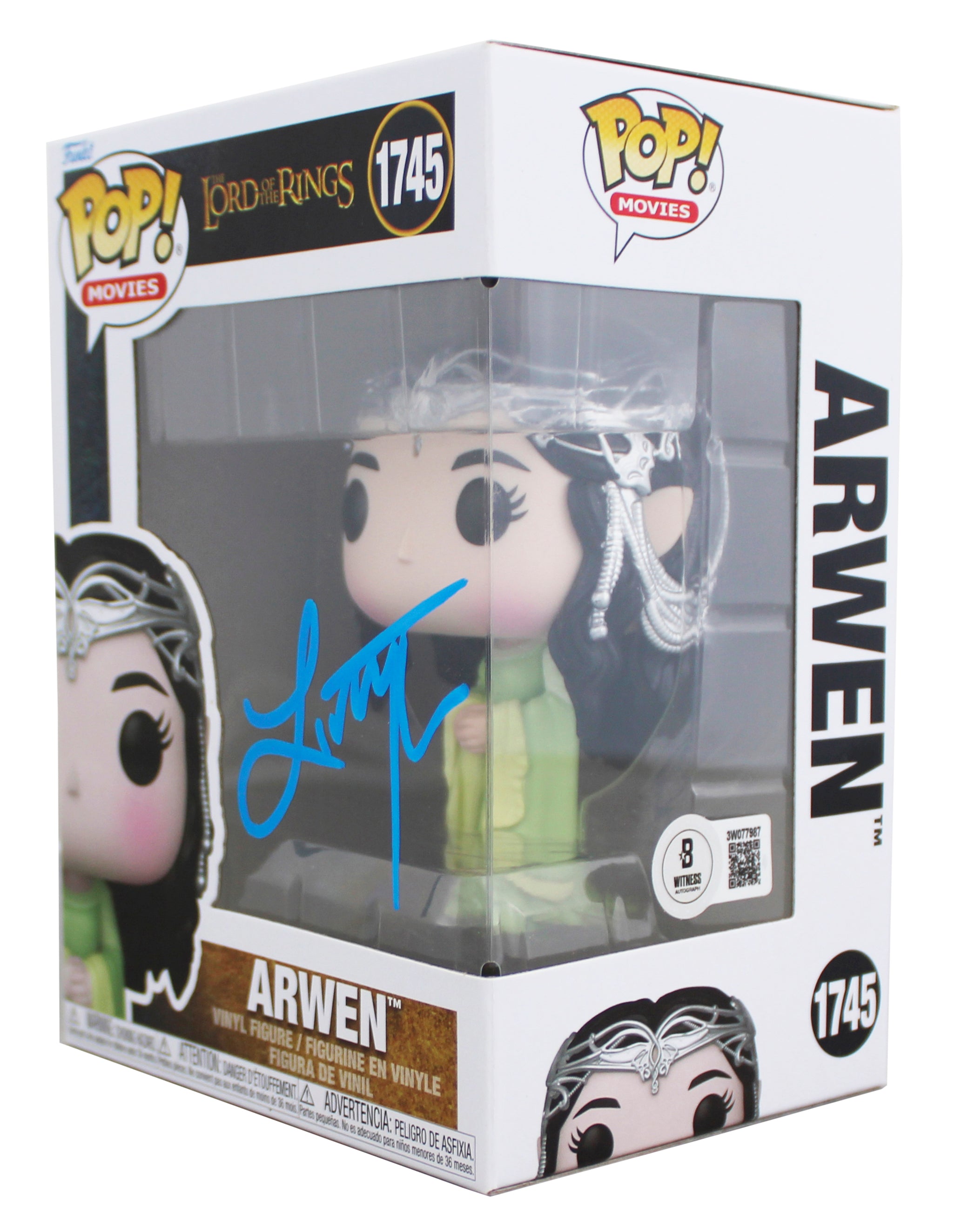 Liv Tyler The Lord of the Rings Signed Arwen #1745 Funko Pop Figure BAS Wit 3