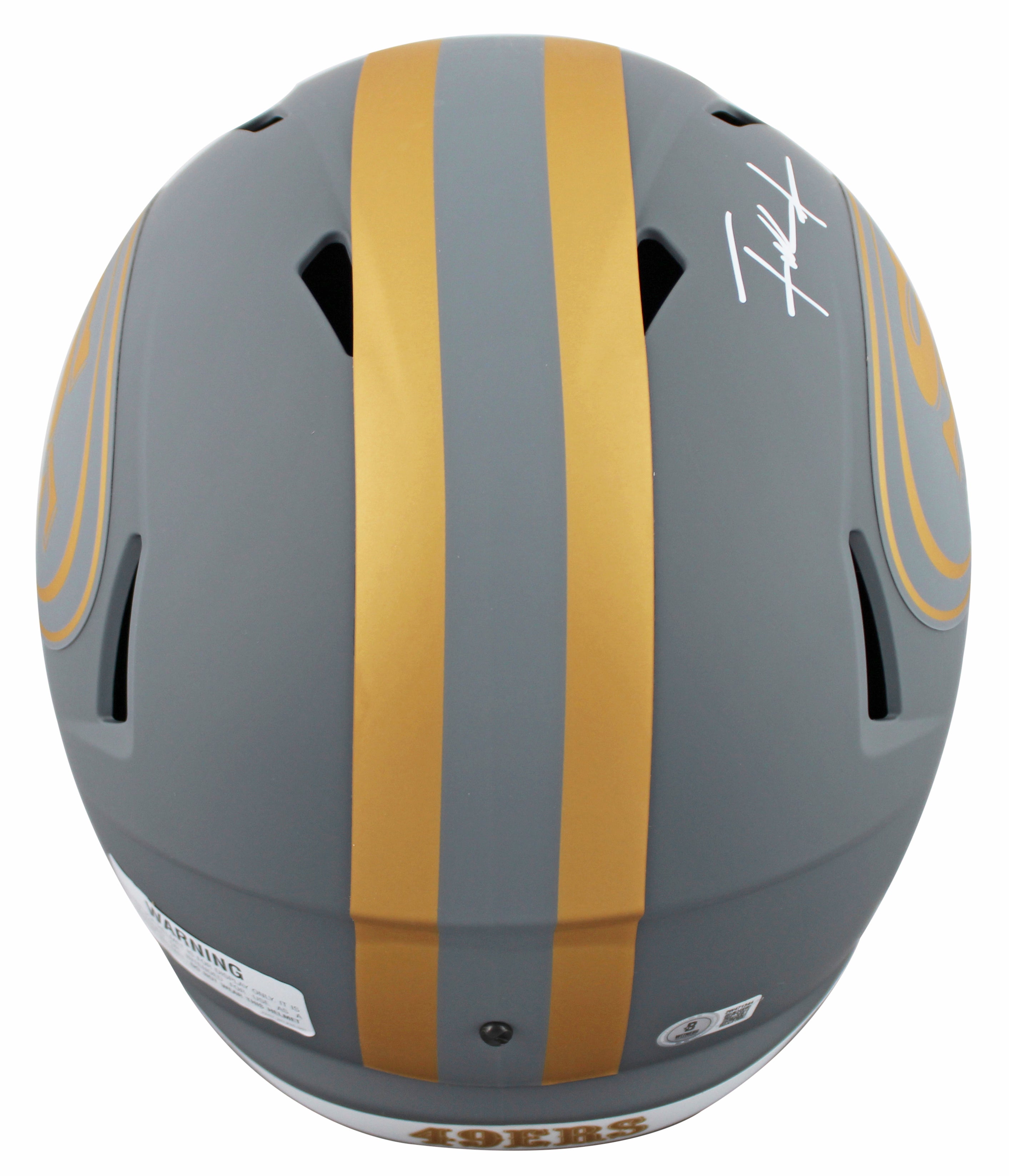 49ers Frank Gore Authentic Signed Slate Full Size Speed Rep Helmet BAS Witnessed