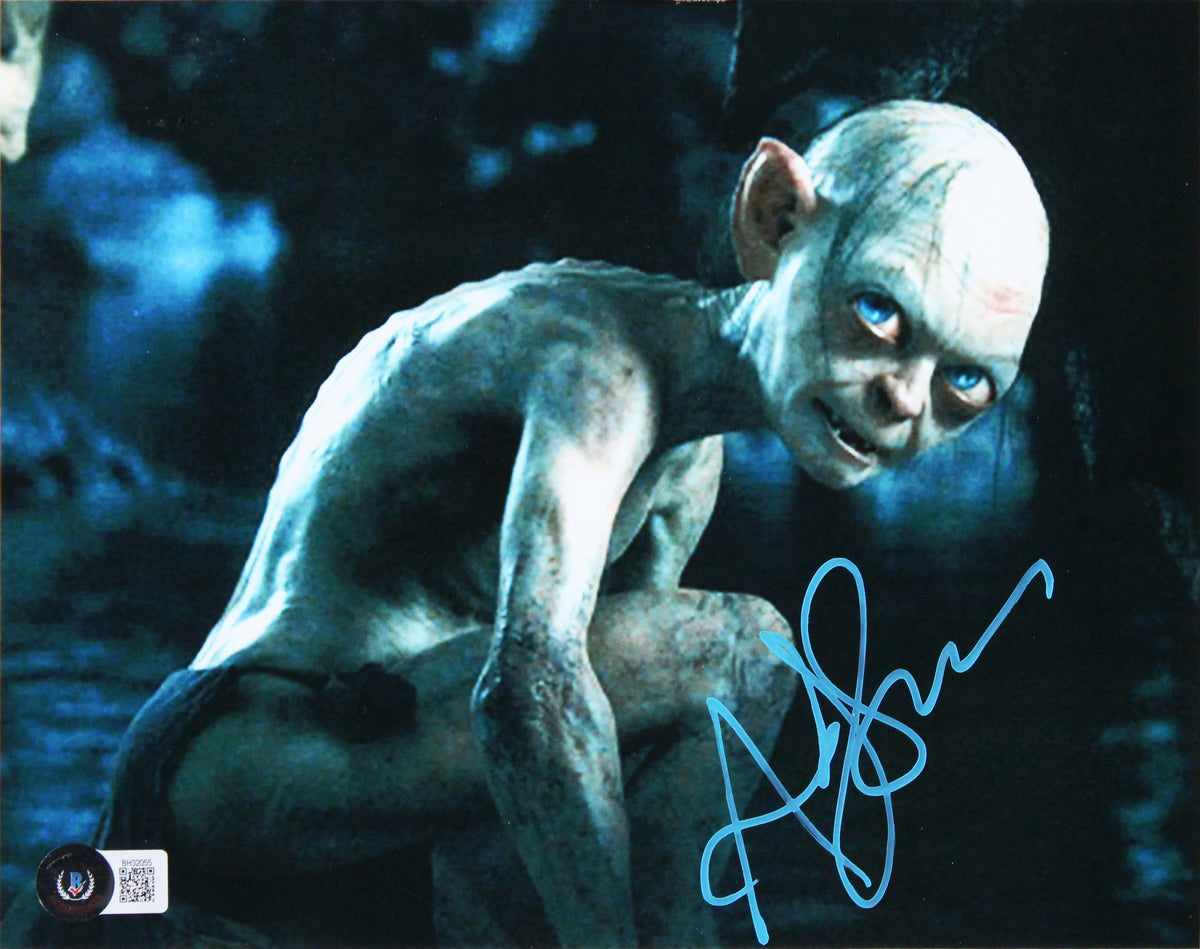 Andy Serkis Lord of the Rings Signed 8x10 Framed Gollum Photo BAS #BH32055