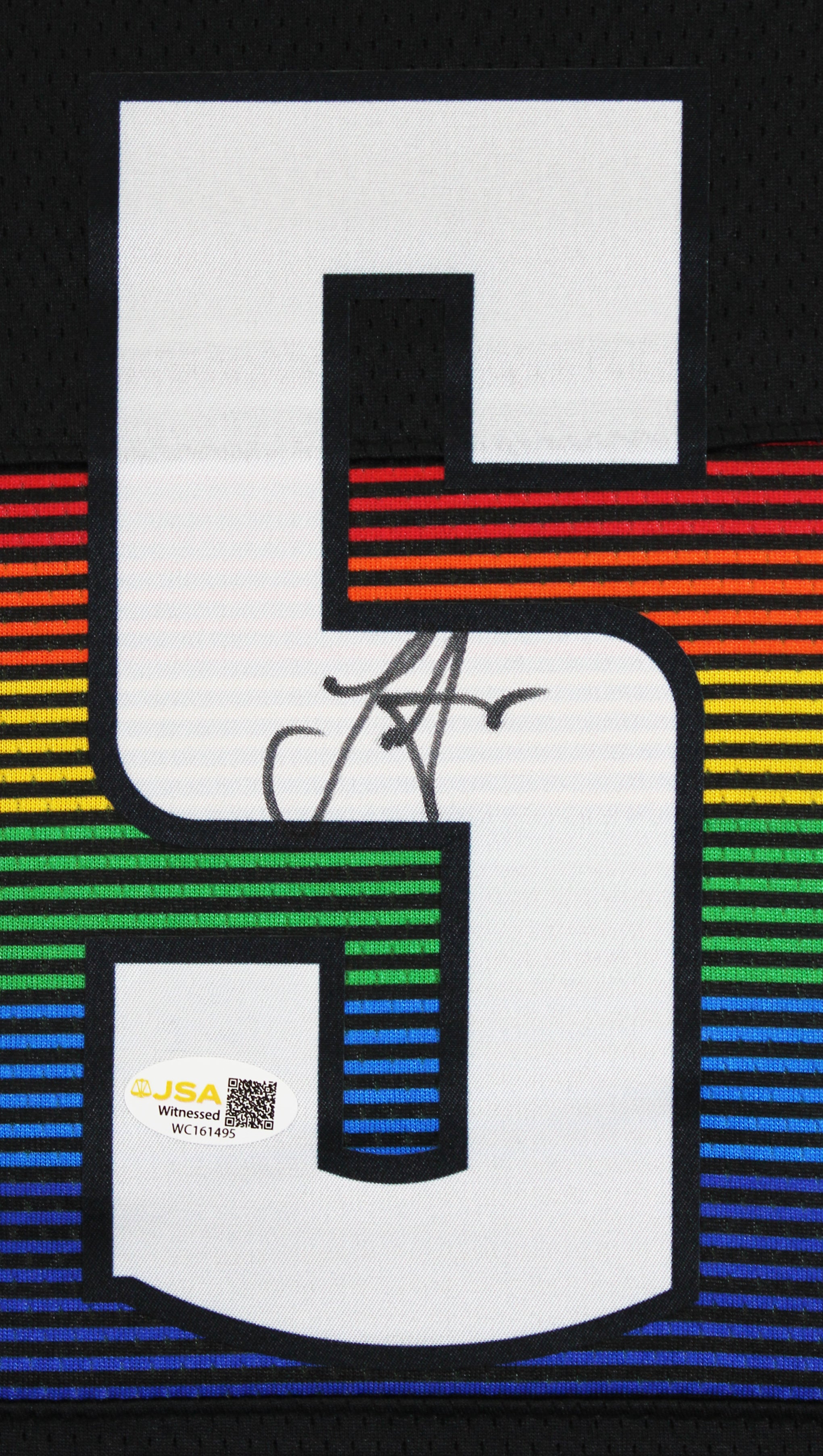 Nikola Jokic Authentic Signed Black Throwback Pro Style Jersey Autographed JSA