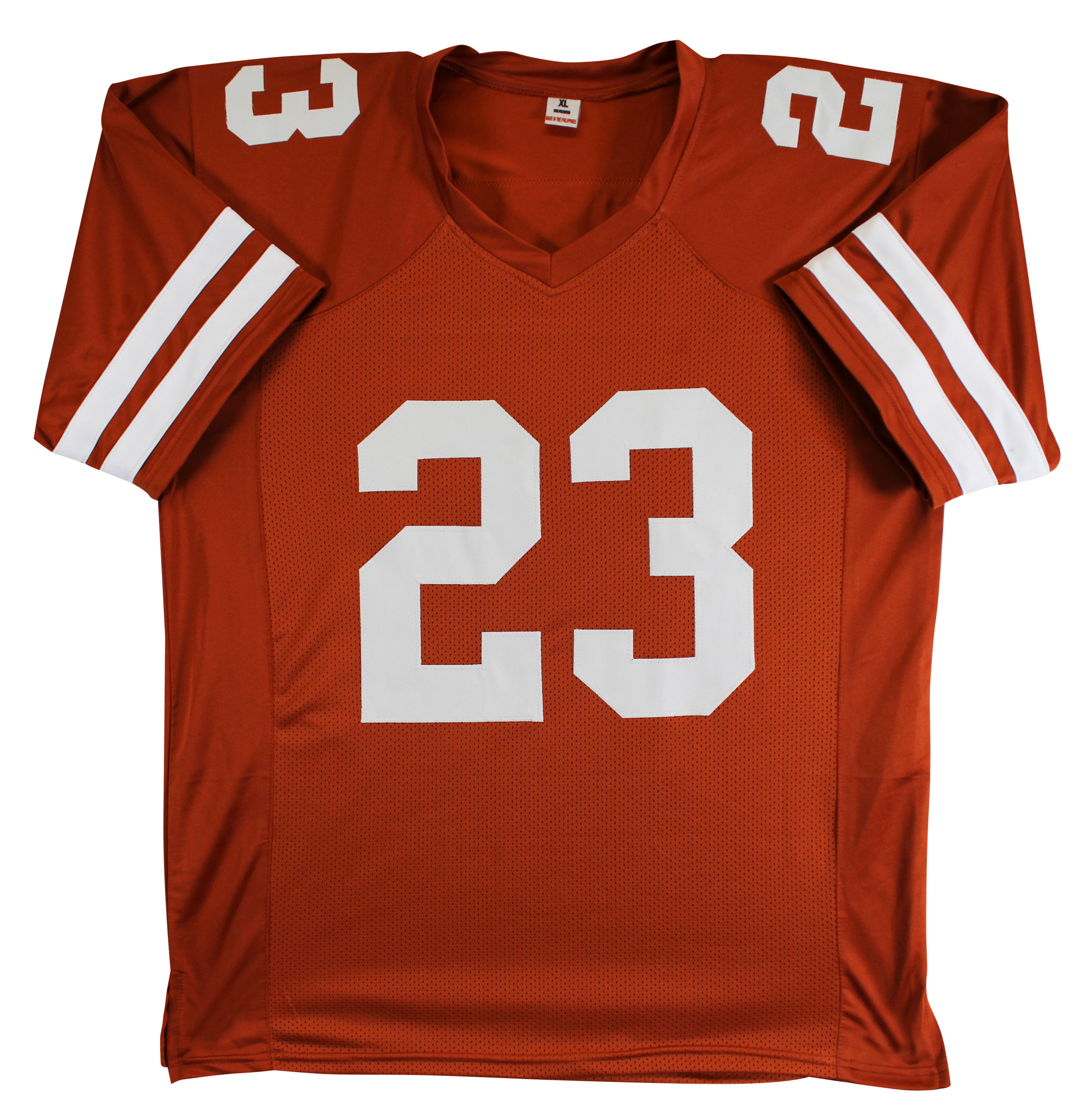 Texas Jahdae Barron Authentic Signed Burnt Orange Pro Style Jersey BAS Witnessed
