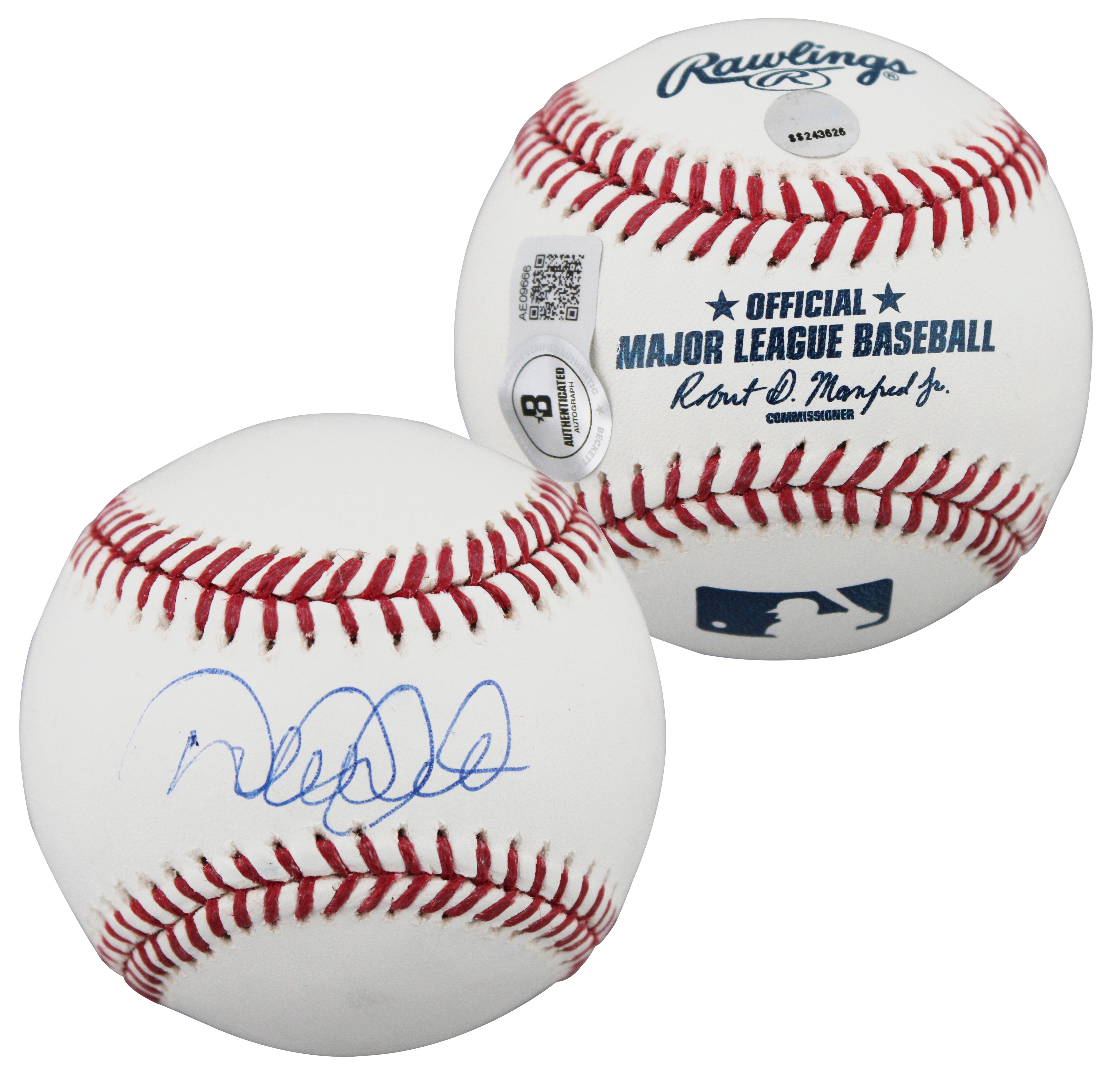 Yankees Derek Jeter Authentic Signed Manfred Oml Baseball BAS #AE09666