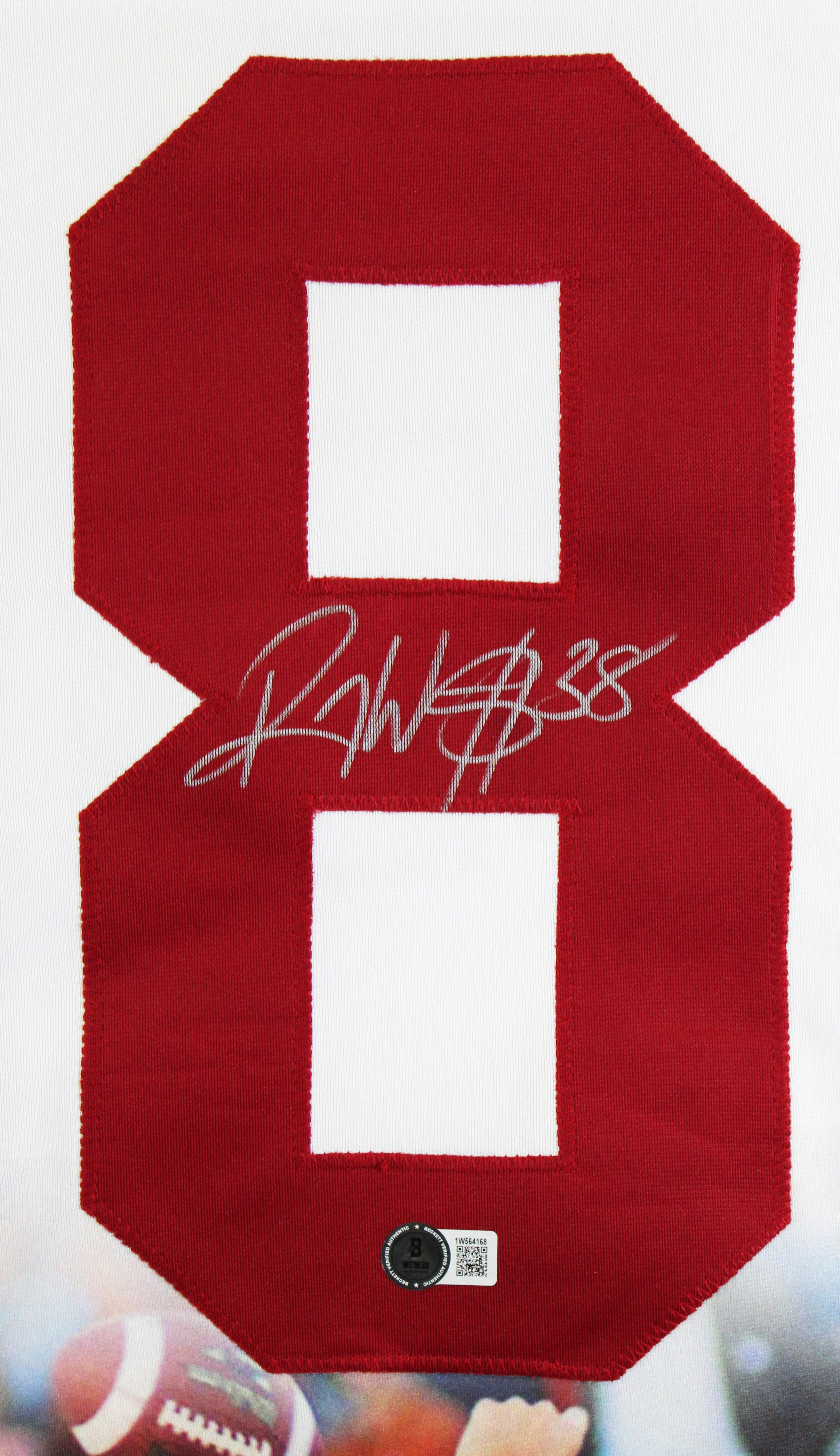 Oklahoma Roy Williams Signed White Superman Pro Style Jersey BAS Witnessed