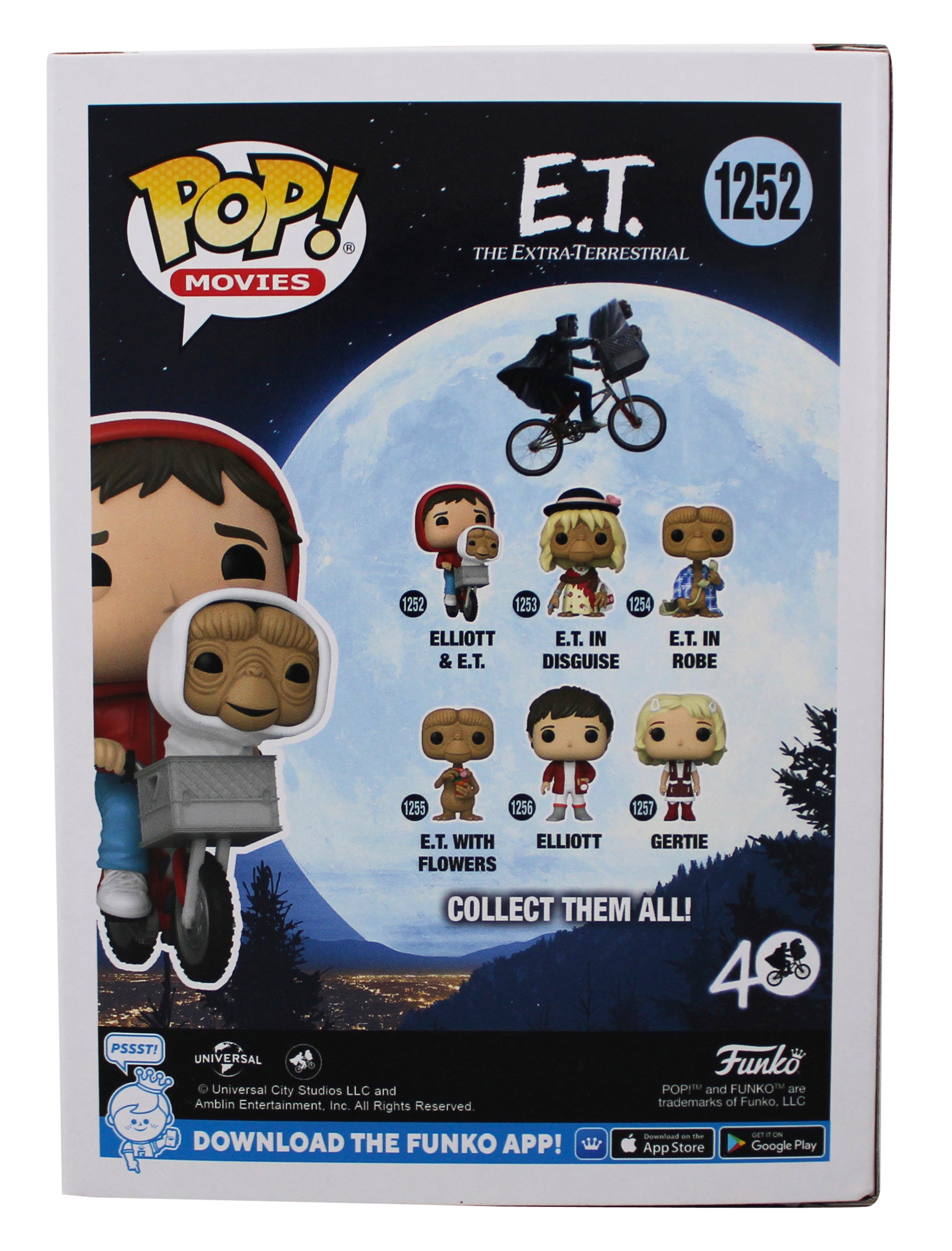 Henry Thomas E.T. "Elliott" Signed #1252 Funko Pop Vinyl Figure BAS Wit #WZ54397