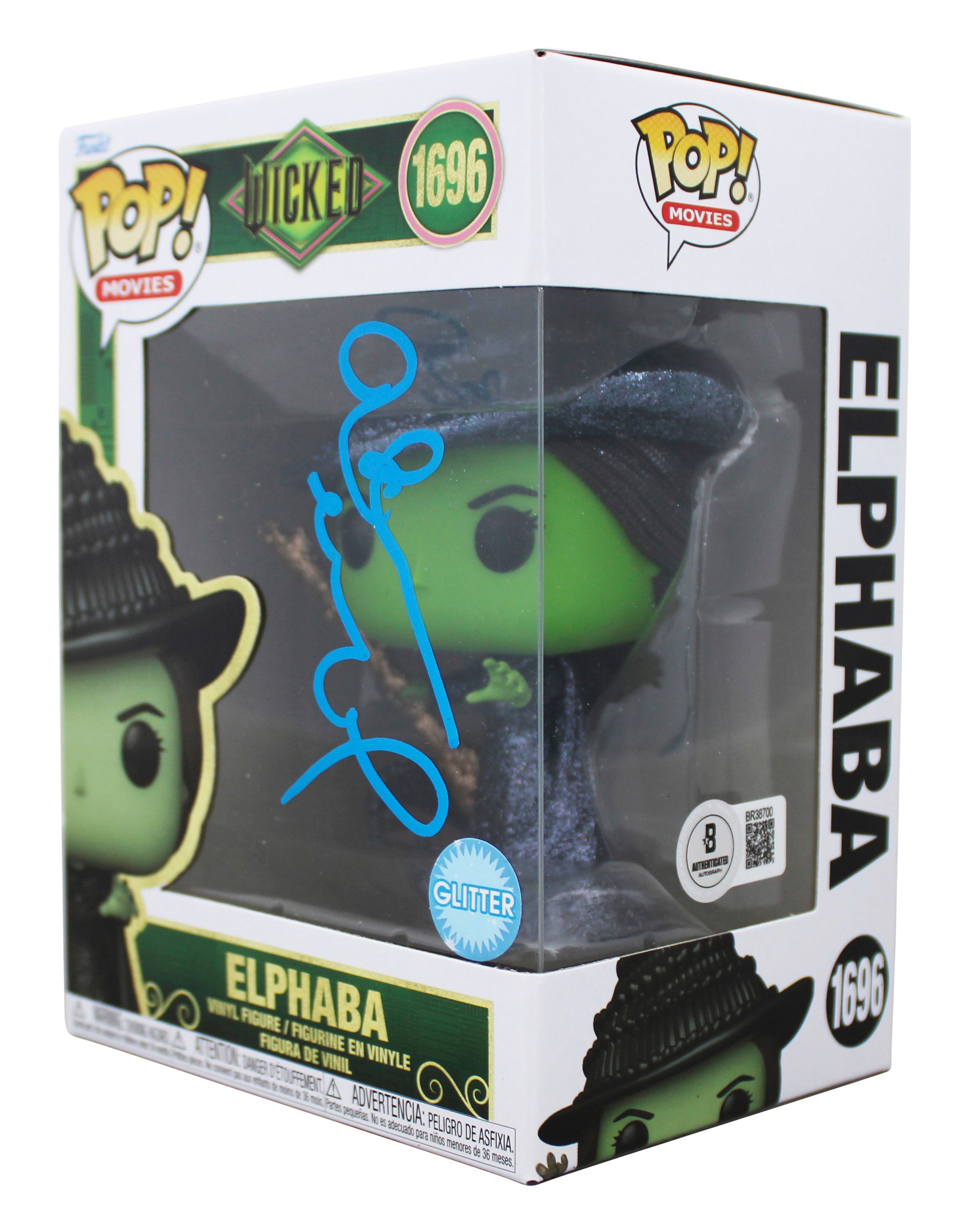 Idina Menzel Wicked Authentic Signed Elphaba #1696 Funko Pop Vinyl Figure BAS