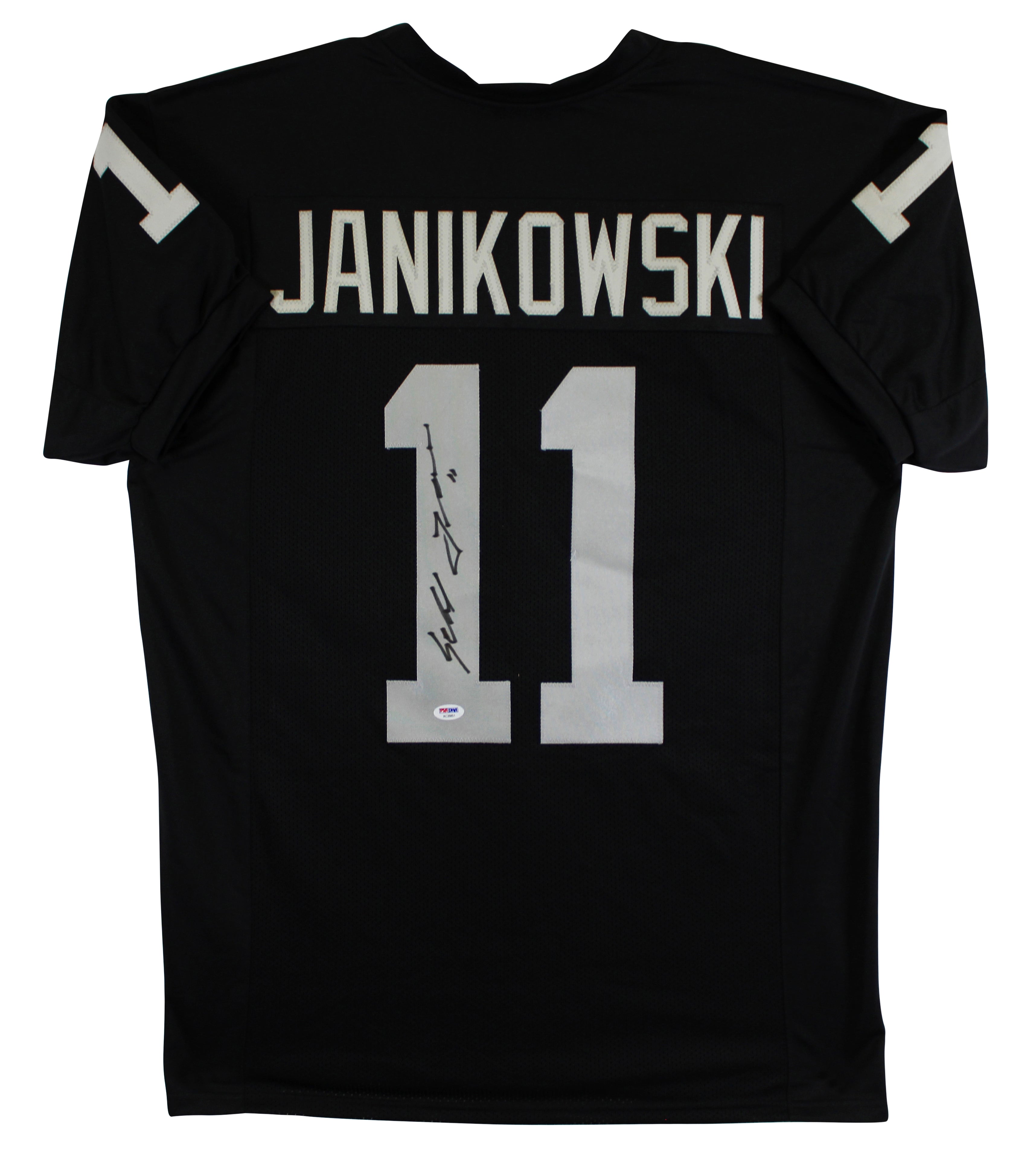 Sebastian Janikowski Authentic Signed Black Pro Style Jersey PSA/DNA #AC26851