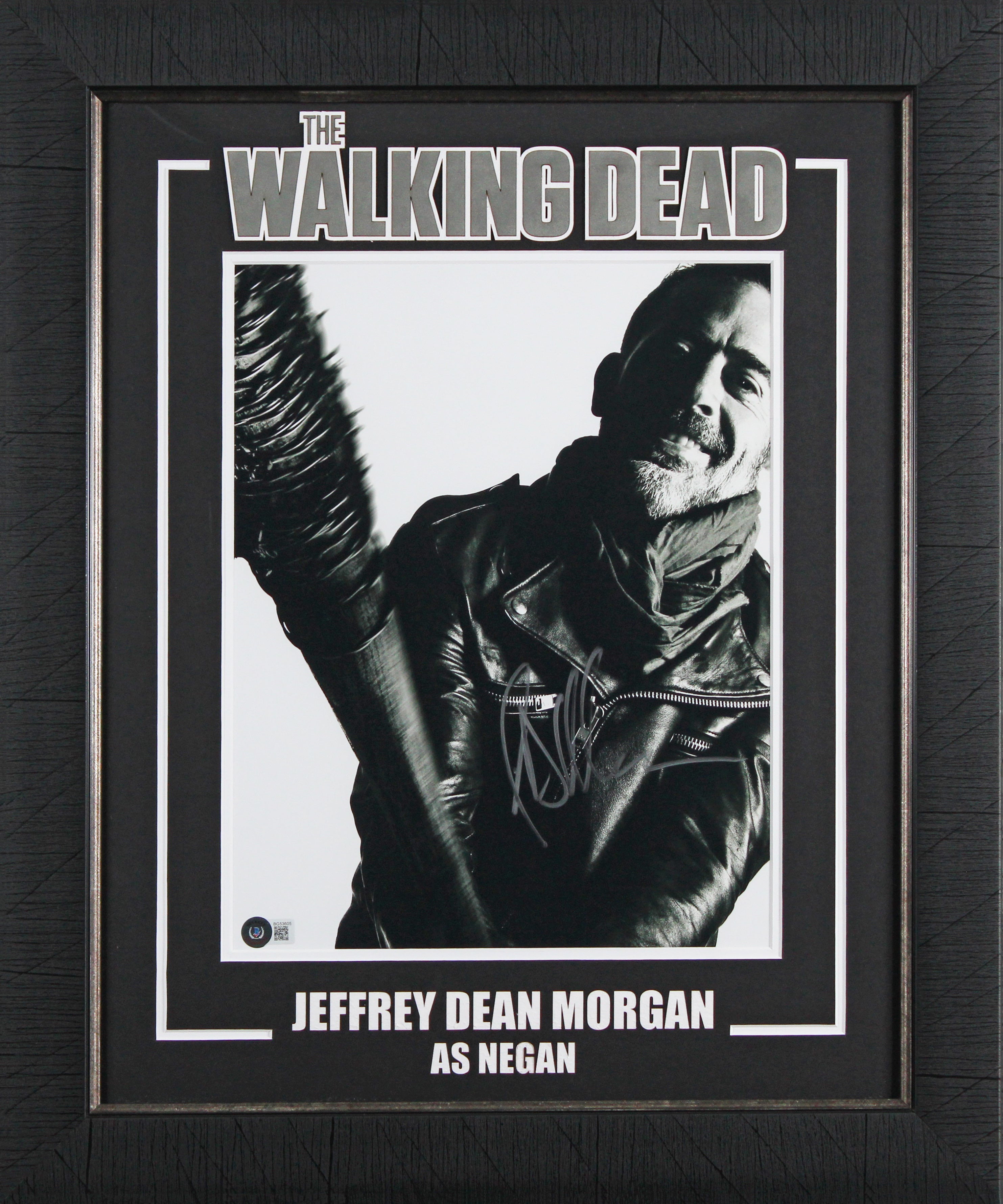 Jeffrey Dean Morgan The Walking Dead Signed 11x14 Framed Photo BAS #BG53605