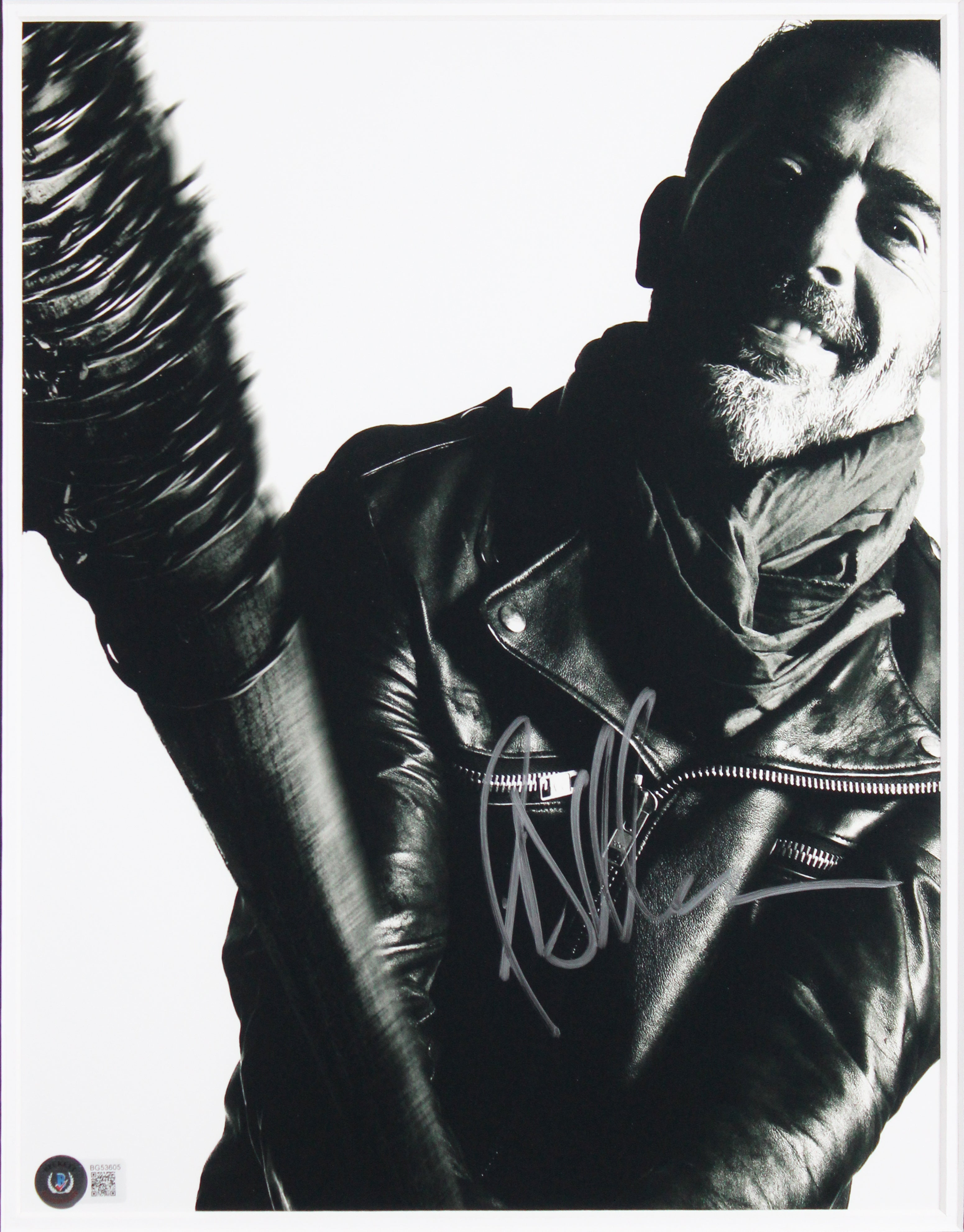 Jeffrey Dean Morgan The Walking Dead Signed 11x14 Framed Photo BAS #BG53605