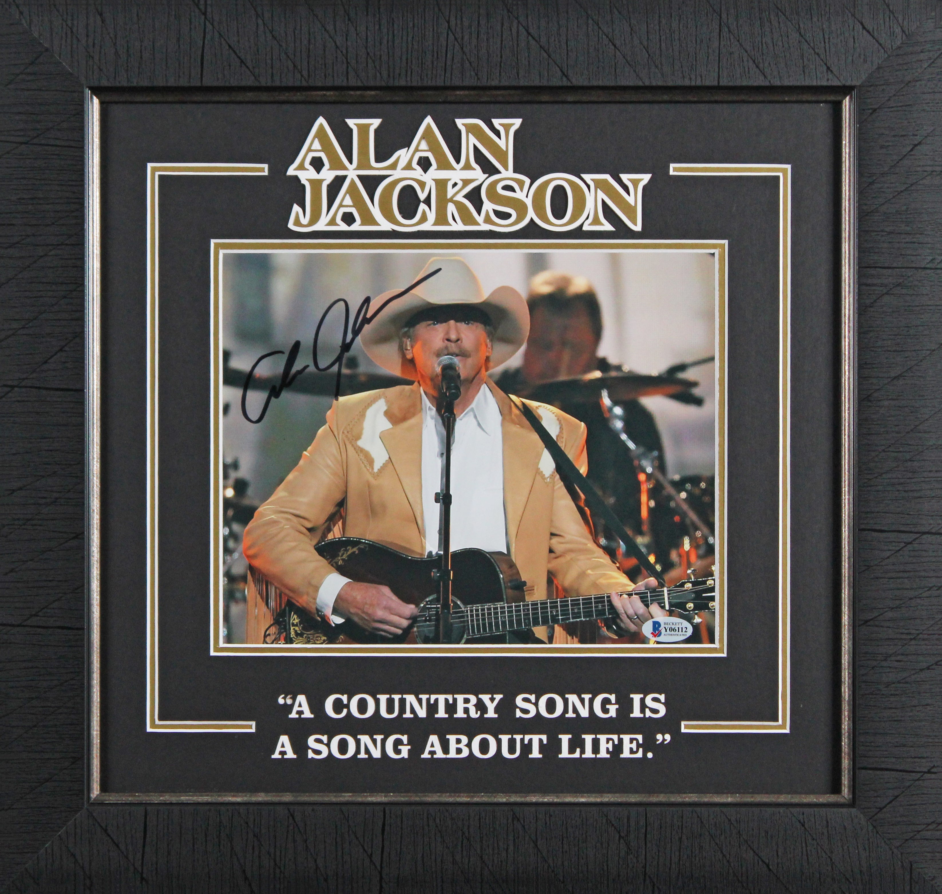 Alan Jackson Authentic Signed 8x10 Framed Photo Autographed BAS #Y06112