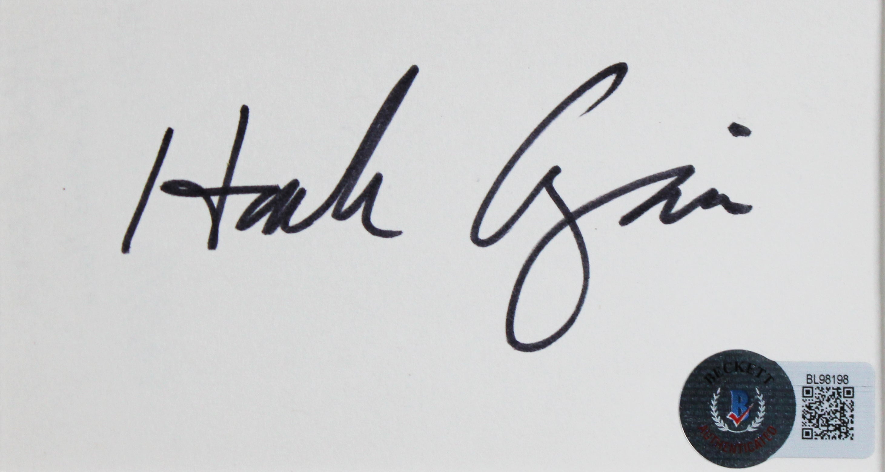 Hank Azaria The Simpsons Authentic Signed & Framed 3x5 Index Card BAS #BL98198