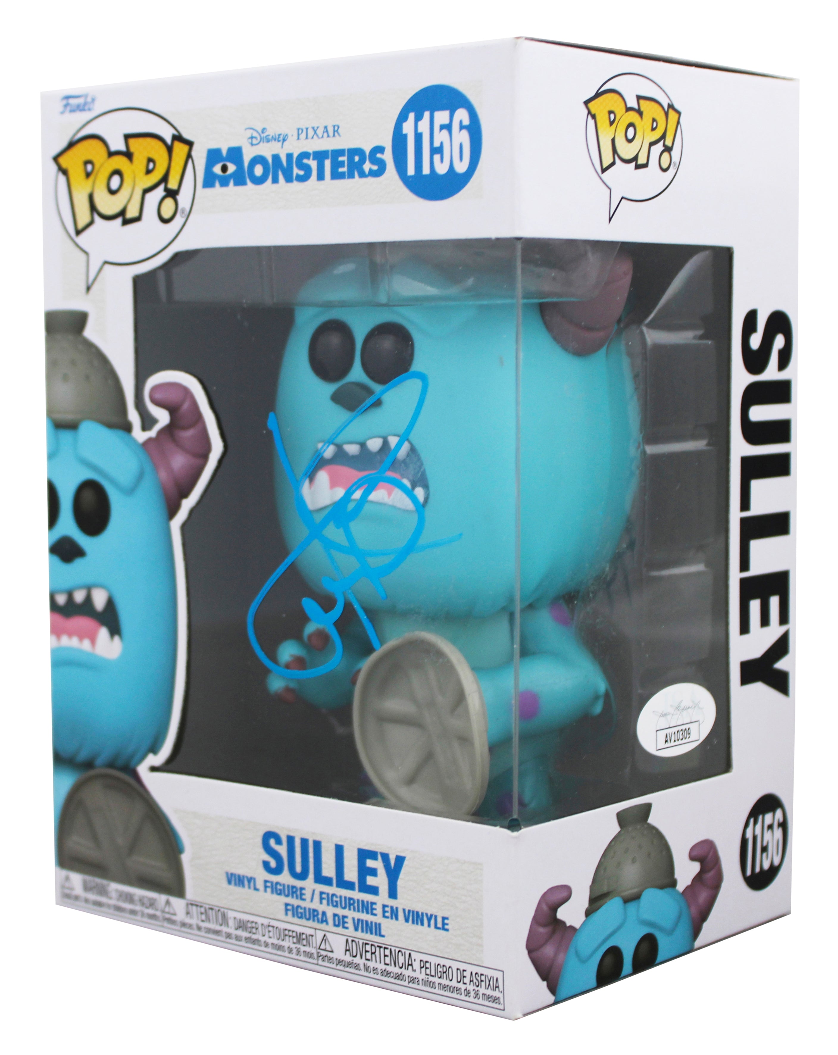John Goodman Monsters Inc. Signed Sulley #1156 Funko Pop Figure JSA #AV10309