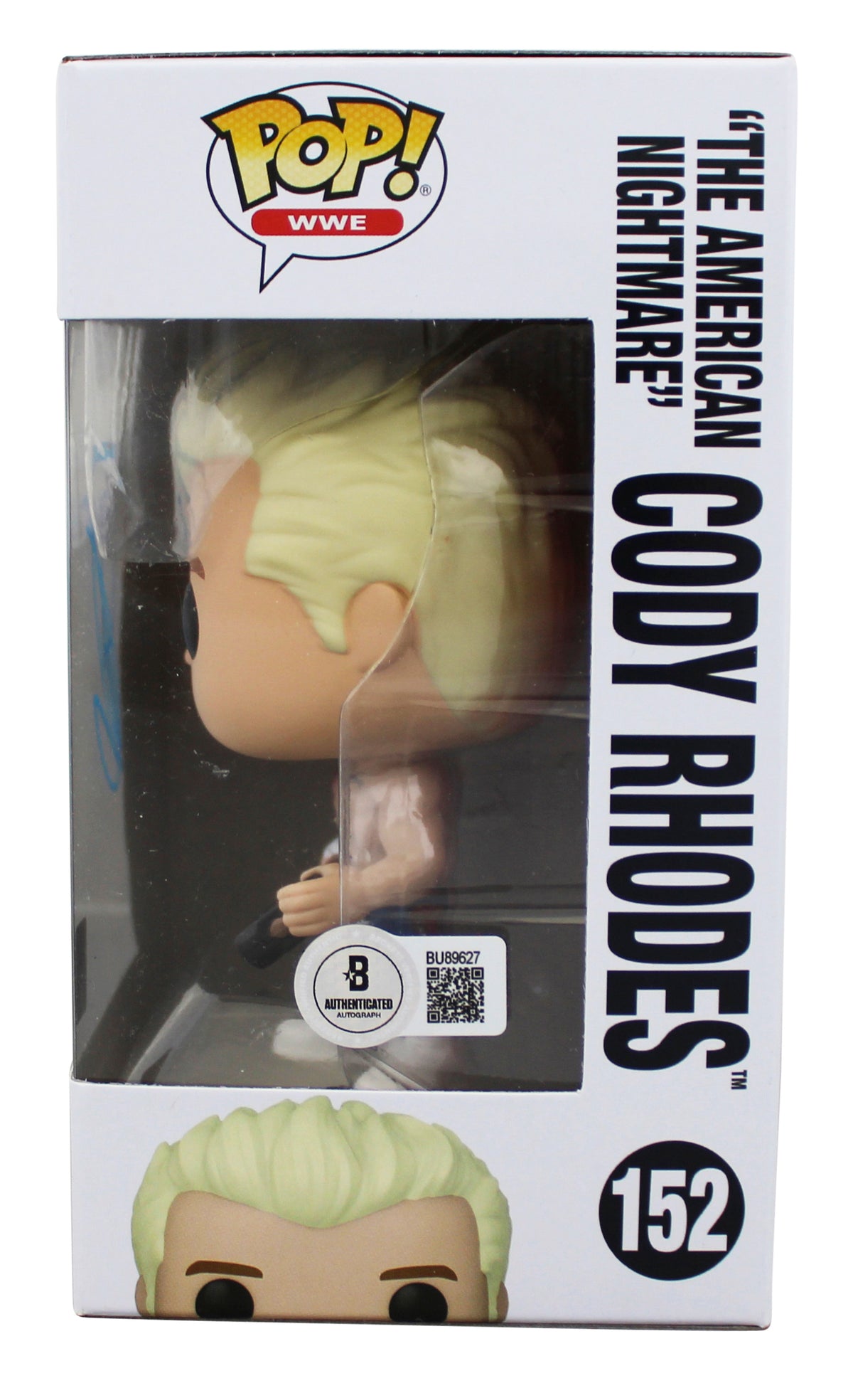 Cody Rhodes Authentic Signed WWE #152 Funko Pop Vinyl Figure BAS #BU89627