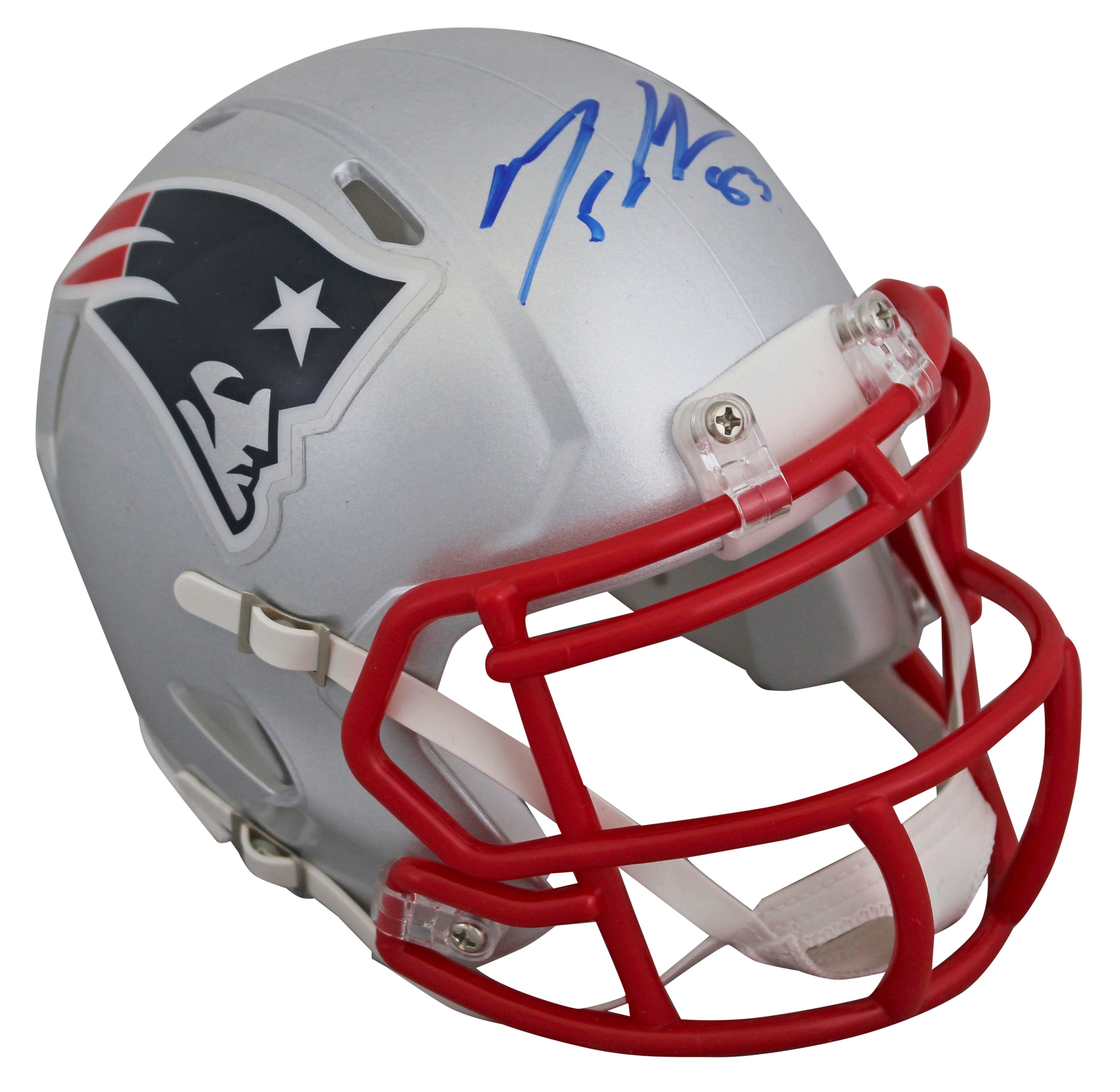 Patriots Matt LaCosse Authentic Signed Speed Mini Helmet Autographed w/ Case JSA