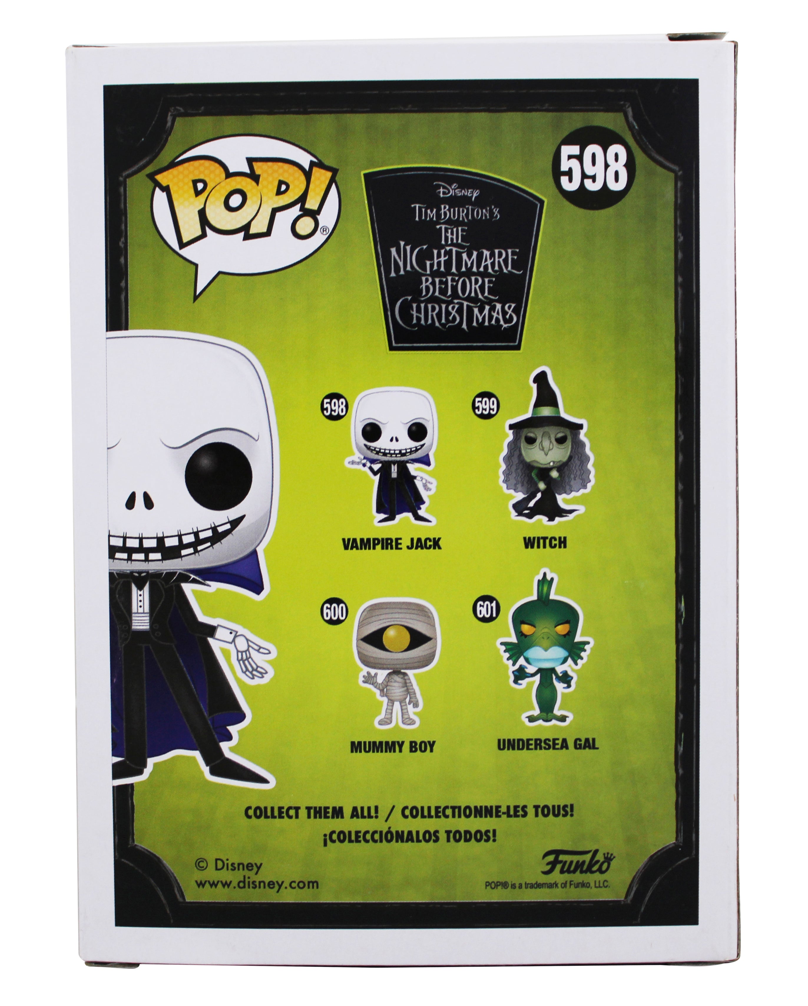 Chris Sarandon "Jack Skellington" Signed #598 Funko Pop Vinyl Figure BAS #Q62863
