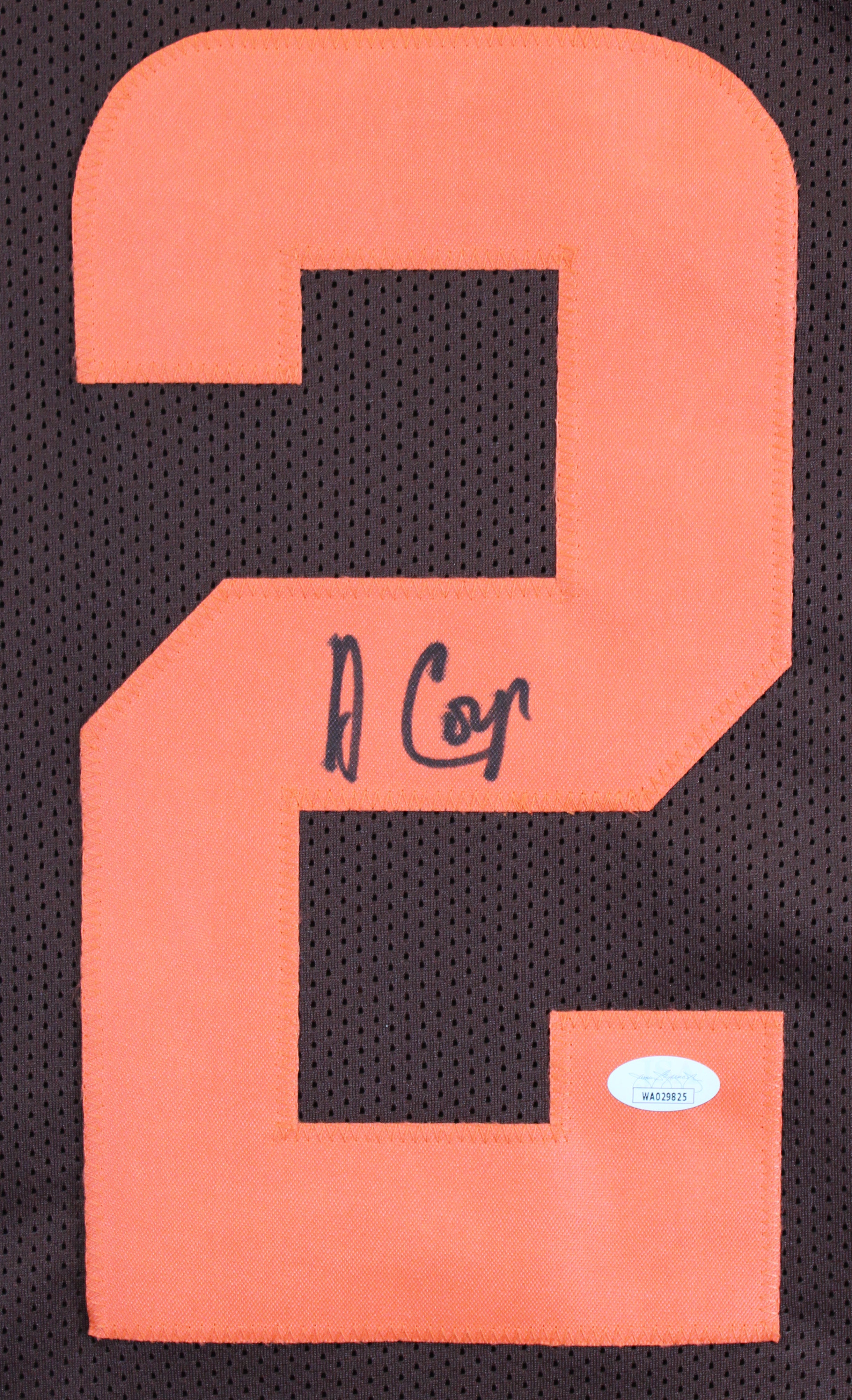 Amari Cooper Authentic Signed Brown Pro Style Jersey Autographed JSA Witness