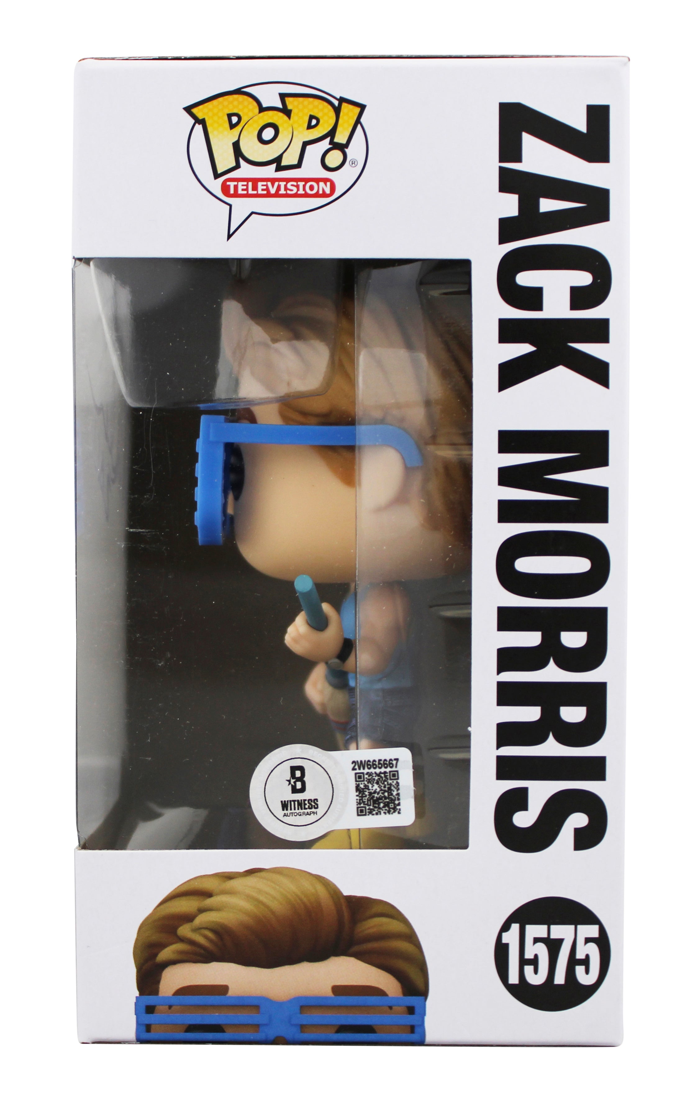 Mark-Paul Gosselaar Signed Zack Morris #1575 Funko Pop Figure BAS Wit #2W665667