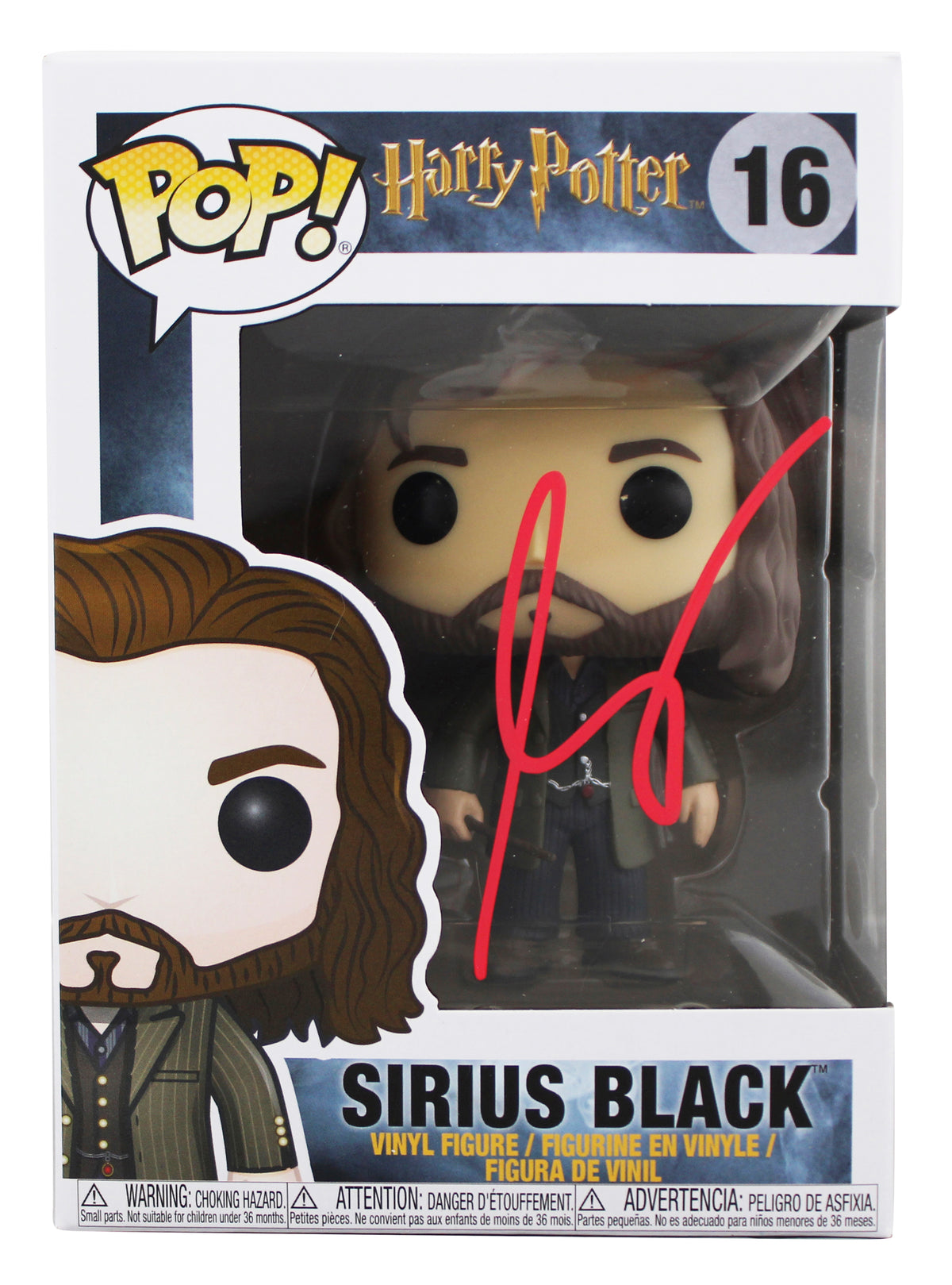 Gary Oldman Harry Potter Signed Sirius Black #16 Funko Pop Figure JSA #CE80672