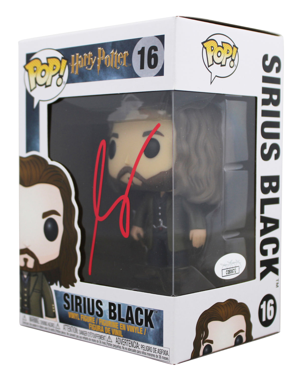Gary Oldman Harry Potter Signed Sirius Black #16 Funko Pop Figure JSA #CE80672