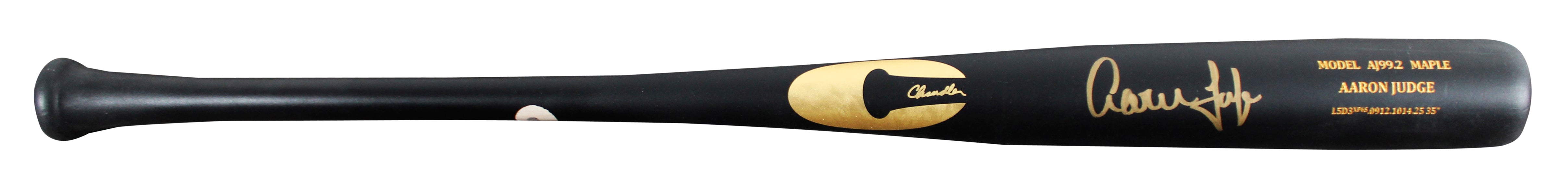 Yankees Aaron Judge Signed Chandler AJ99.2 Maple Player Model Bat BAS #AG010065