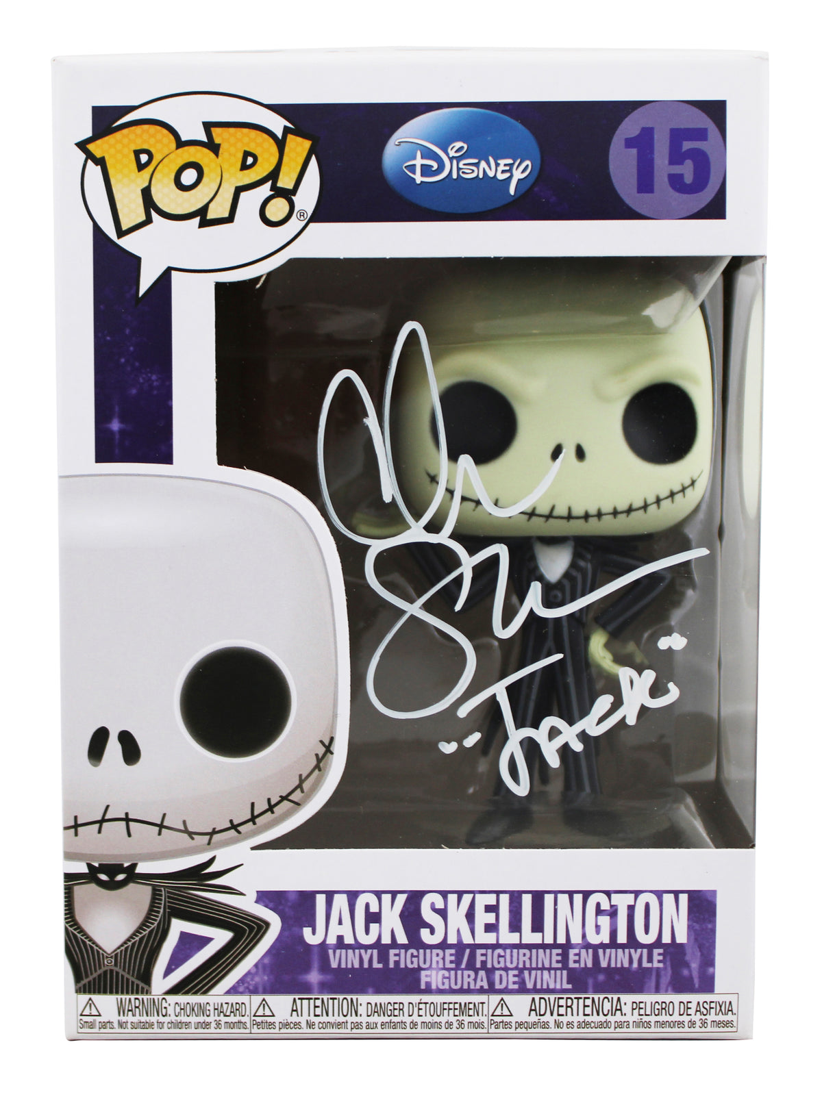 Chris Sarandon "Jack" Signed Jack Skellington #15 Funko Pop Figure JSA #UU06243